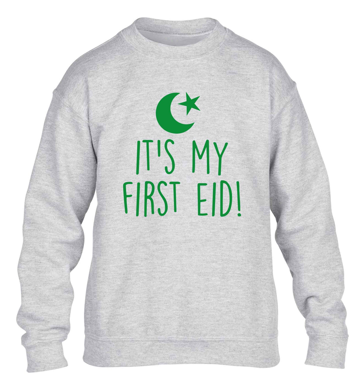 It's my first Eid children's grey sweater 12-13 Years