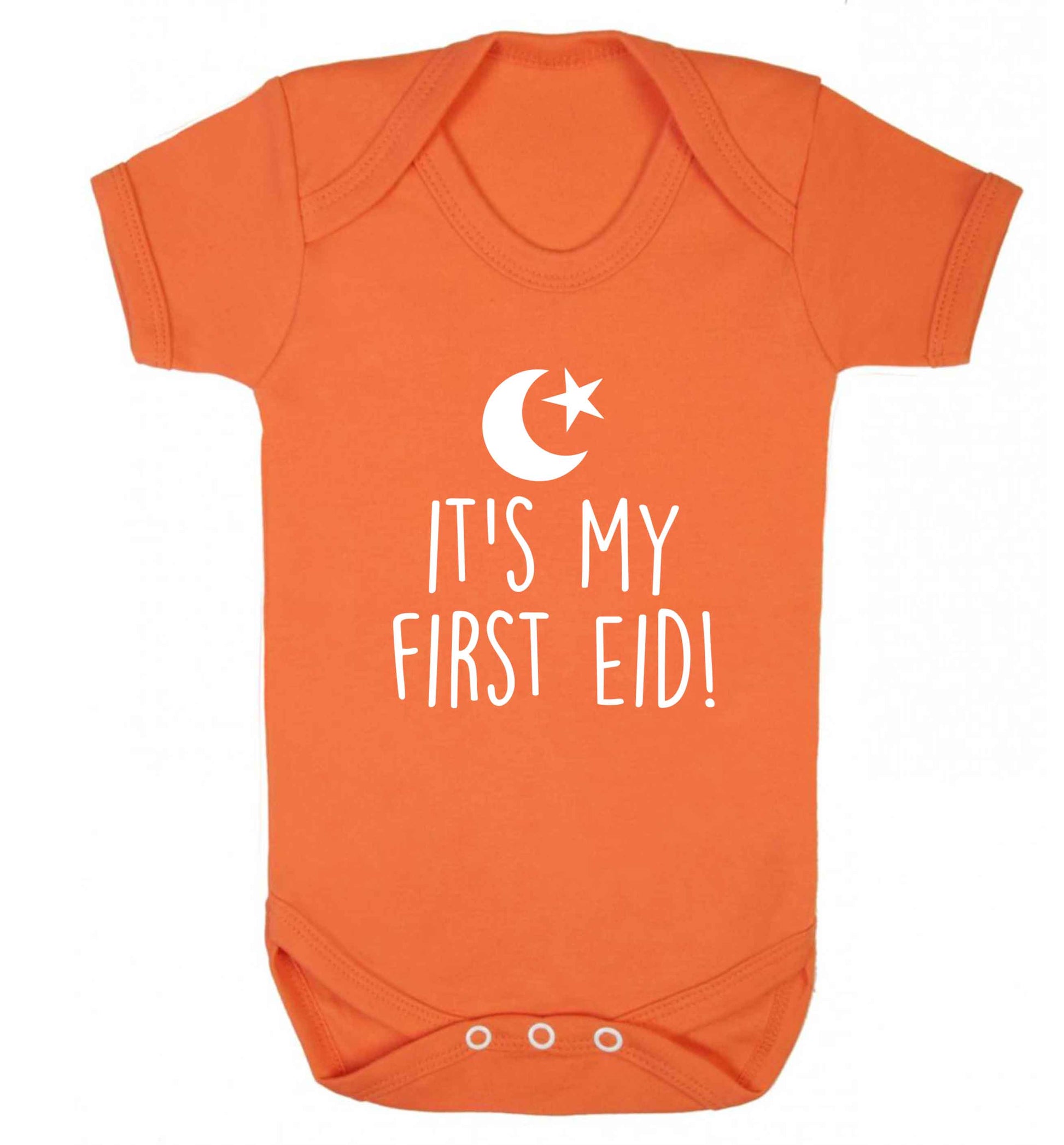 It's my first Eid baby vest orange 18-24 months