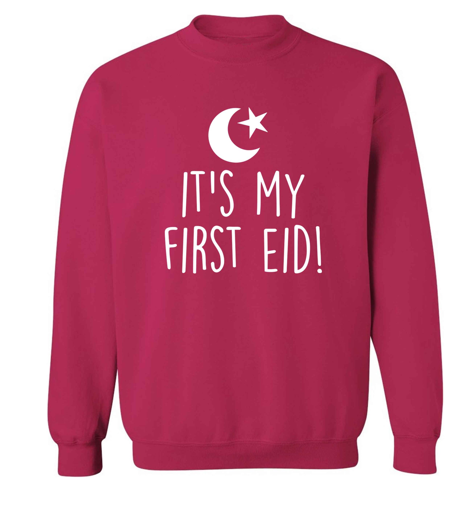 It's my first Eid adult's unisex pink sweater 2XL