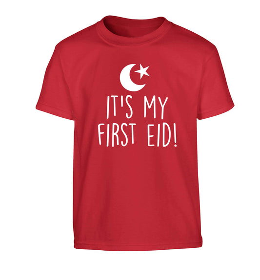 It's my first Eid Children's red Tshirt 12-13 Years