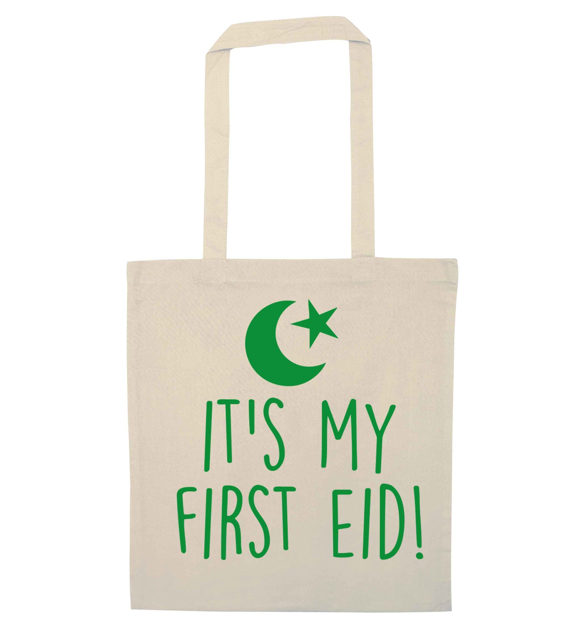 It's my first Eid natural tote bag