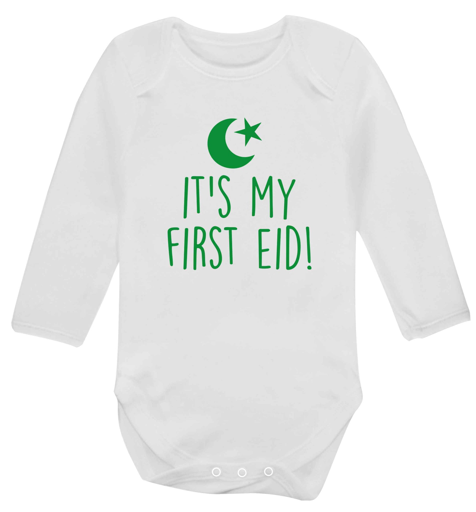 It's my first Eid baby vest long sleeved white 6-12 months