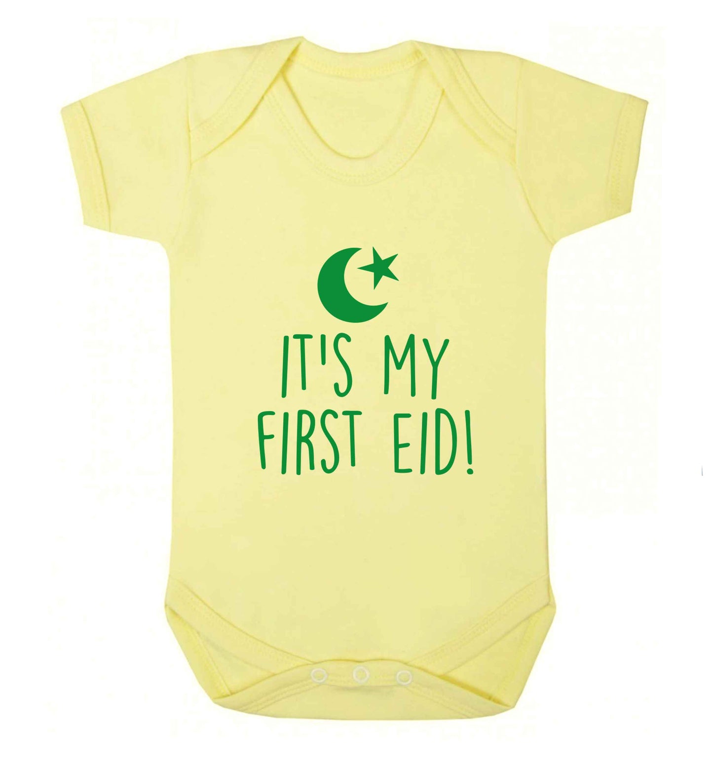 It's my first Eid baby vest pale yellow 18-24 months