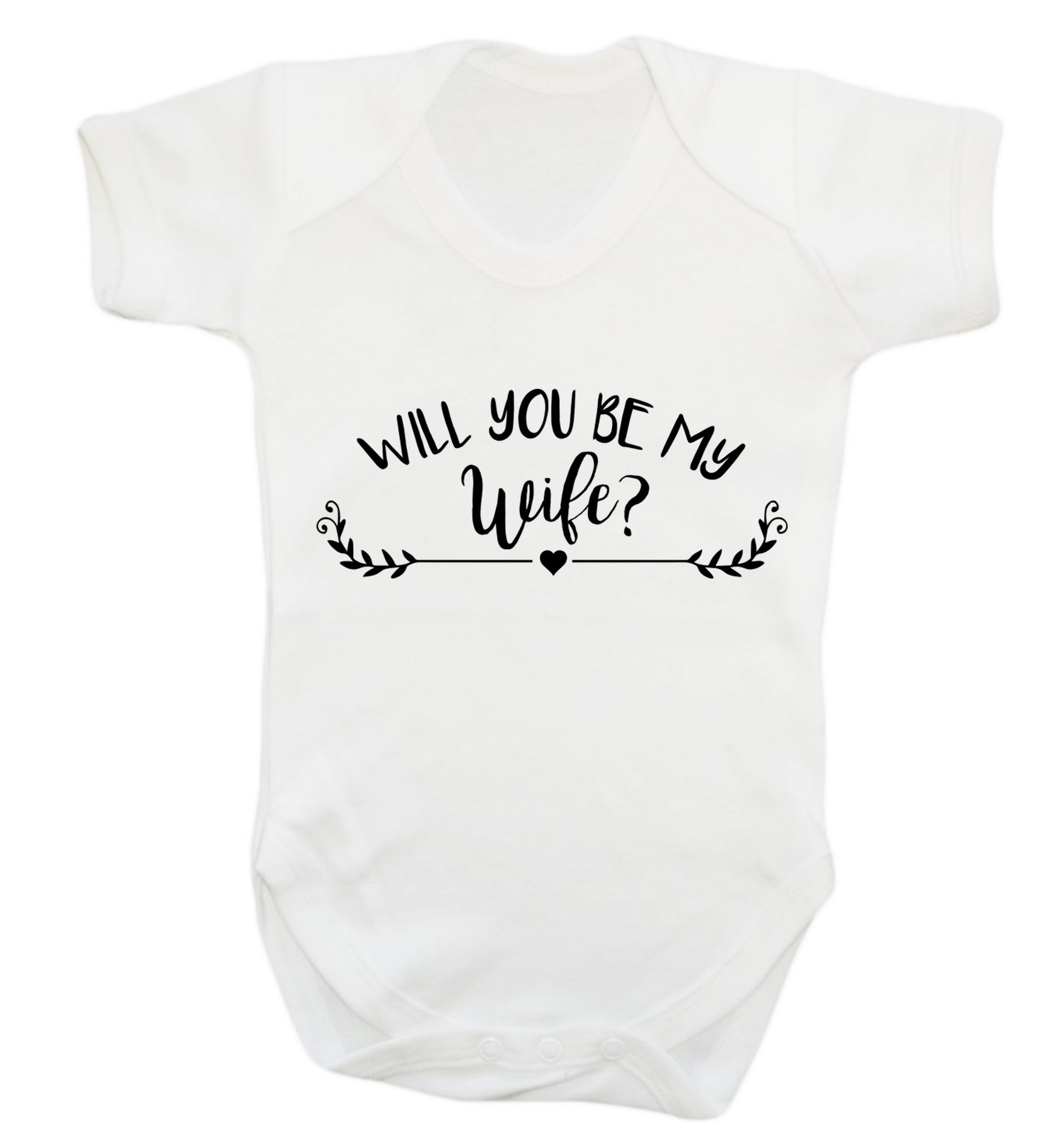 Will you be my wife? Baby Vest white 18-24 months