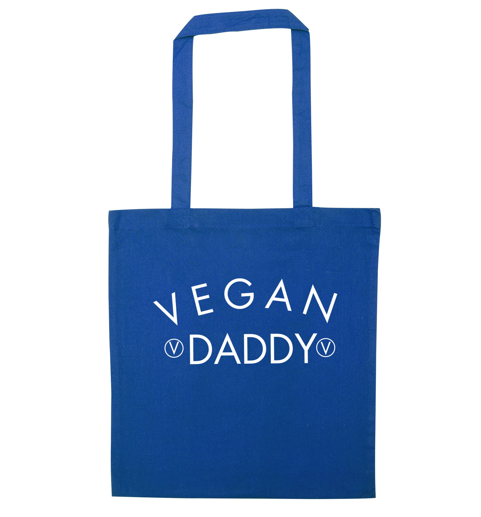 Vegan daddy blue tote bag