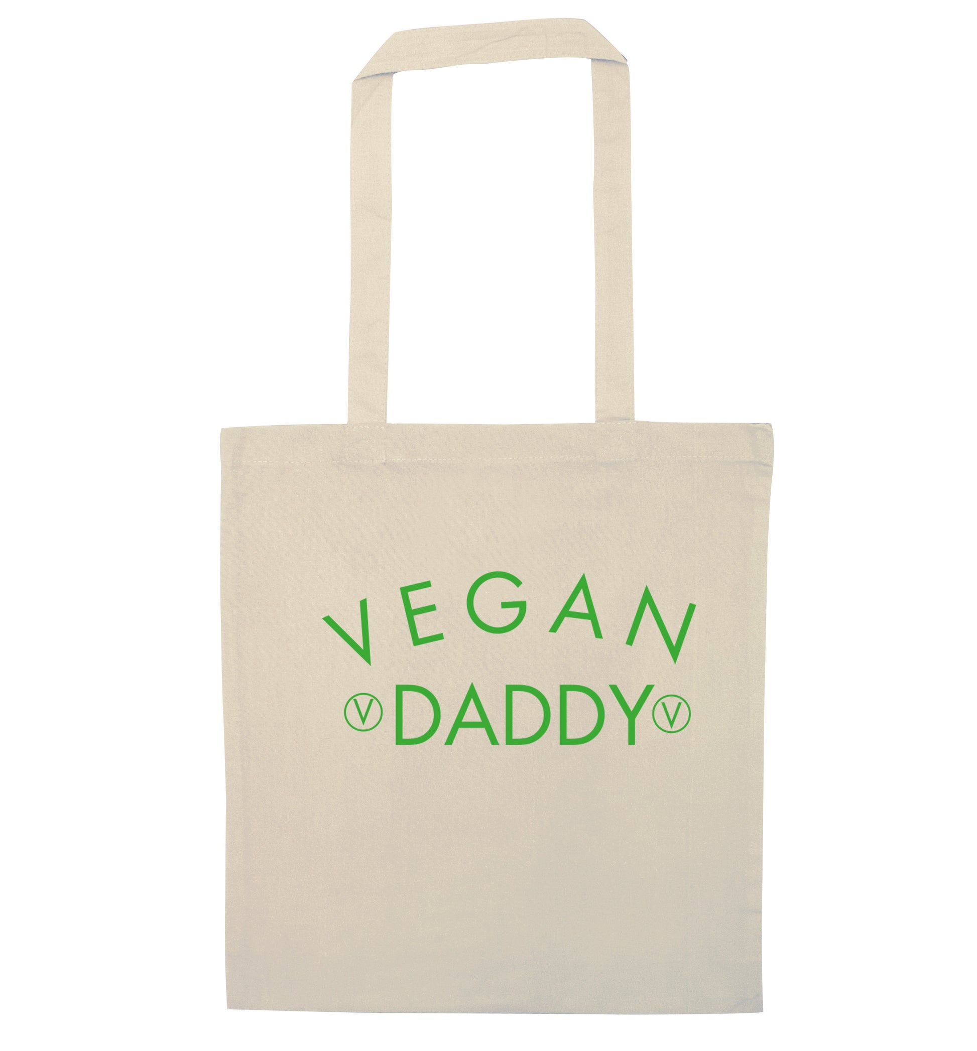 Vegan daddy natural tote bag