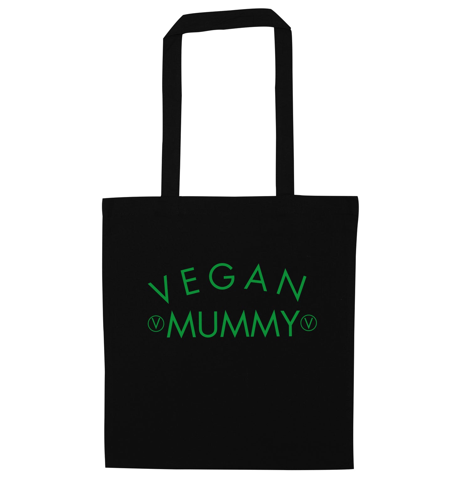 Vegan mummy black tote bag