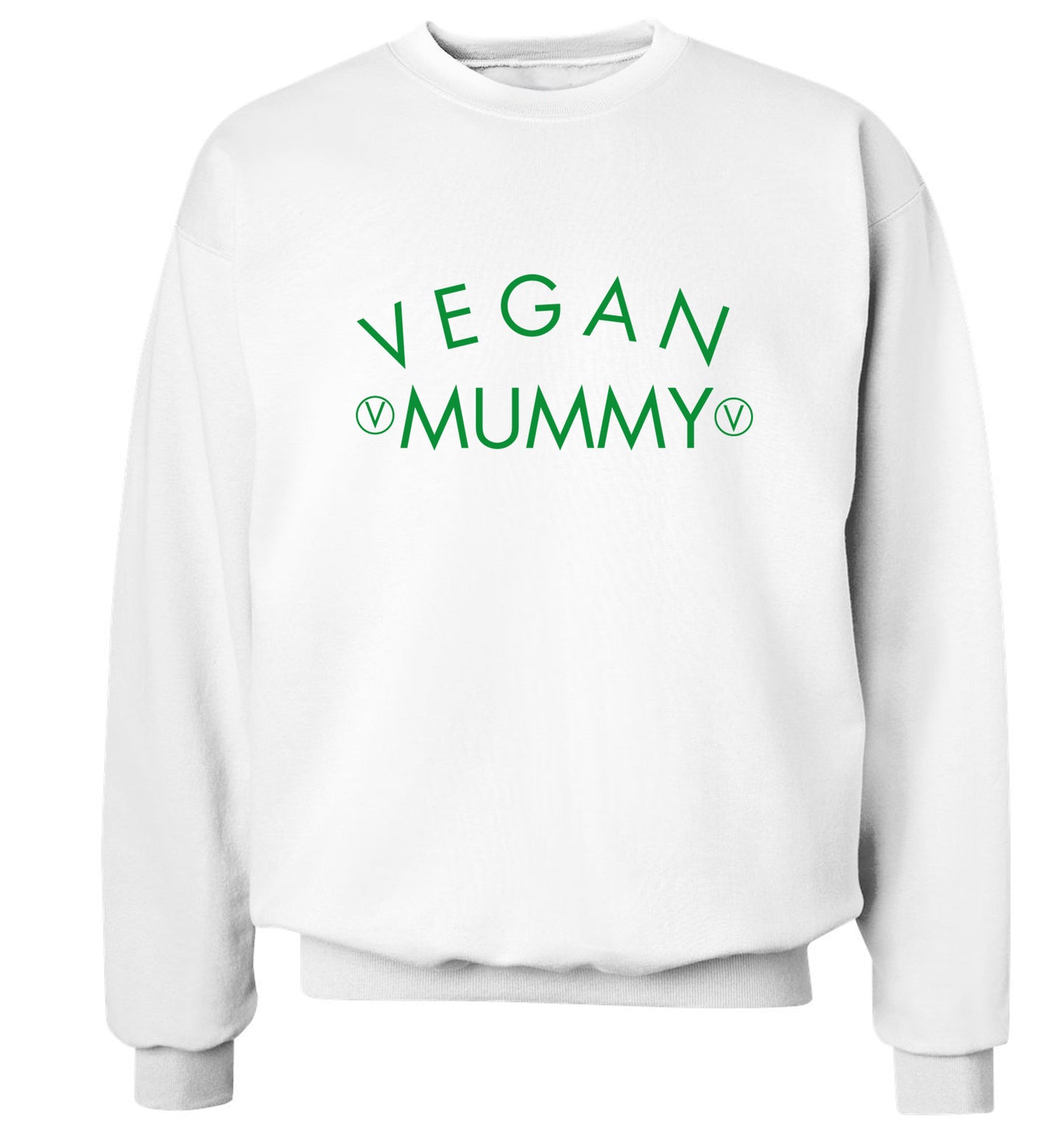 Vegan mummy Adult's unisex white Sweater 2XL