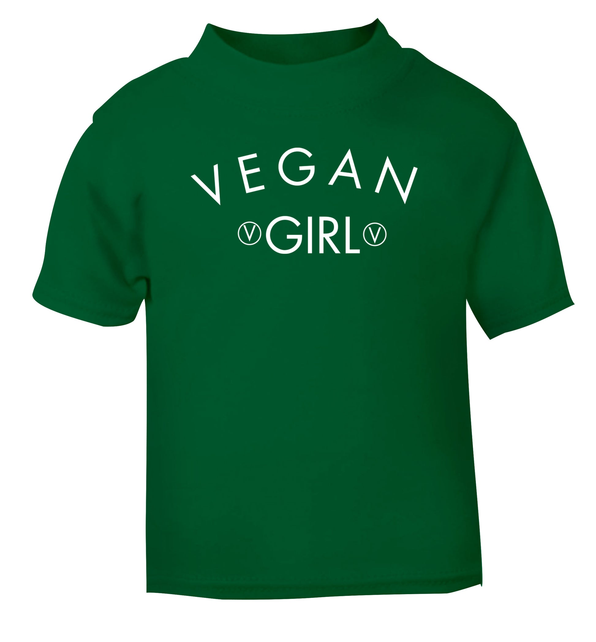 Vegan girl green Baby Toddler Tshirt 2 Years
