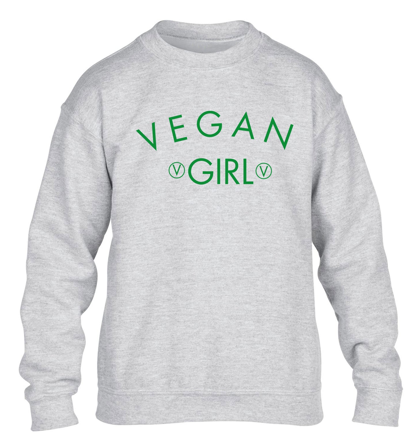 Vegan girl children's grey sweater 12-14 Years