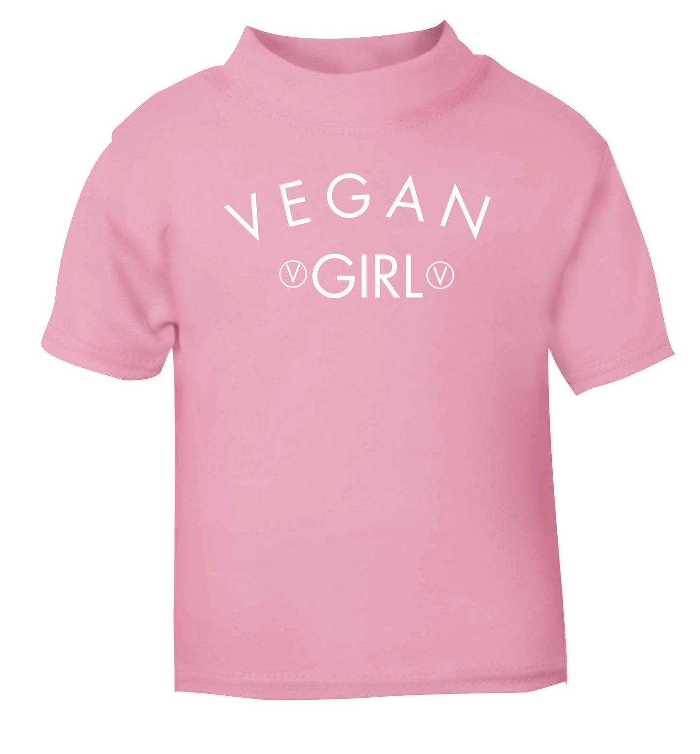 Vegan girl light pink Baby Toddler Tshirt 2 Years