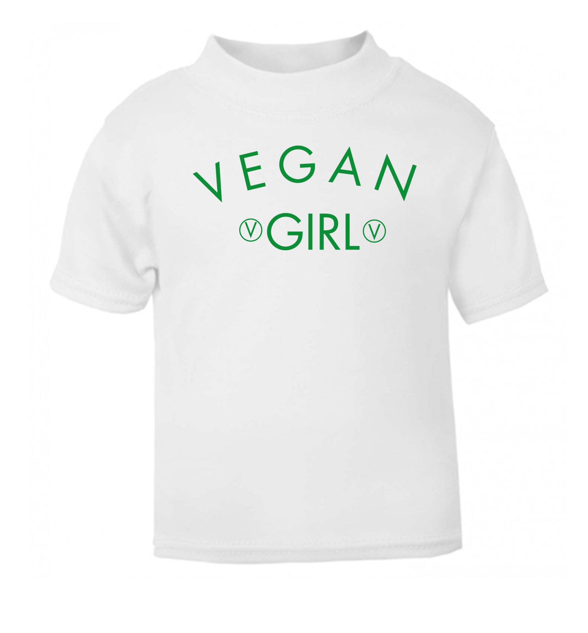 Vegan girl white Baby Toddler Tshirt 2 Years