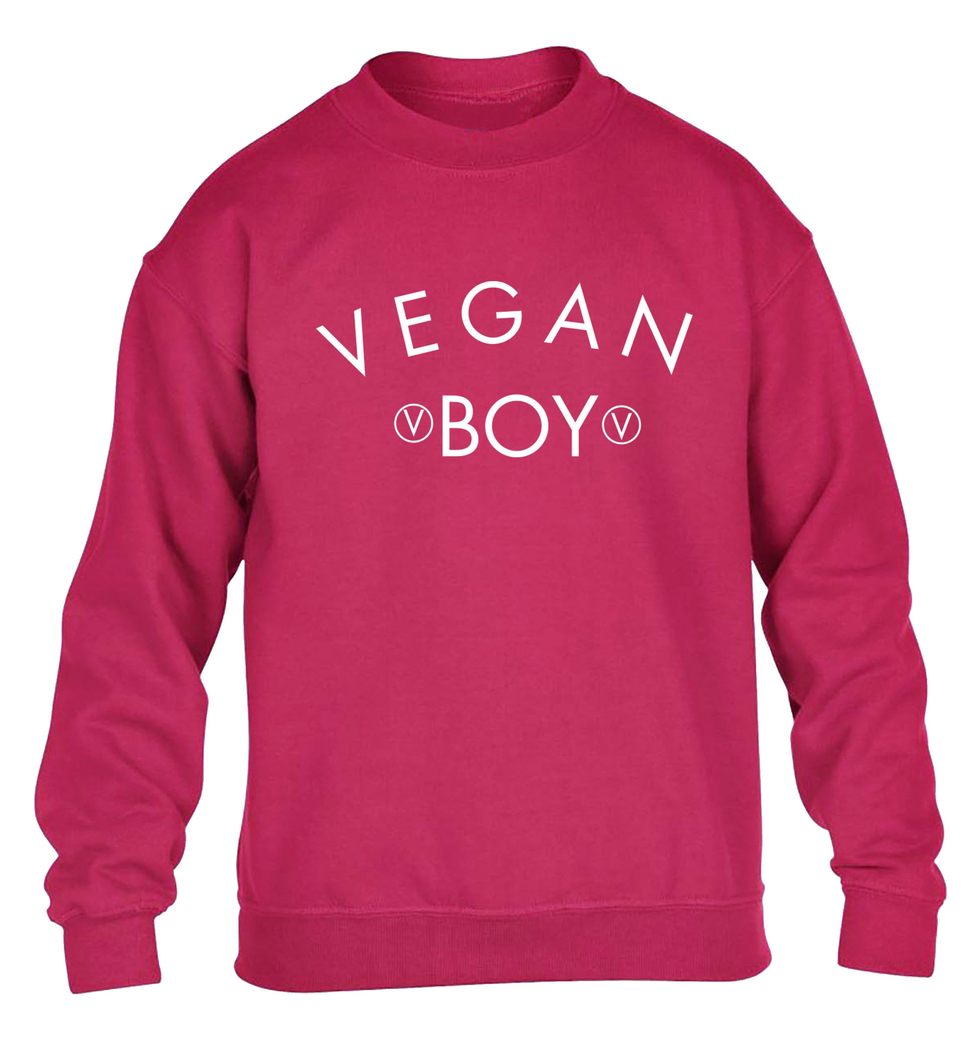 Vegan boy children's pink sweater 12-14 Years