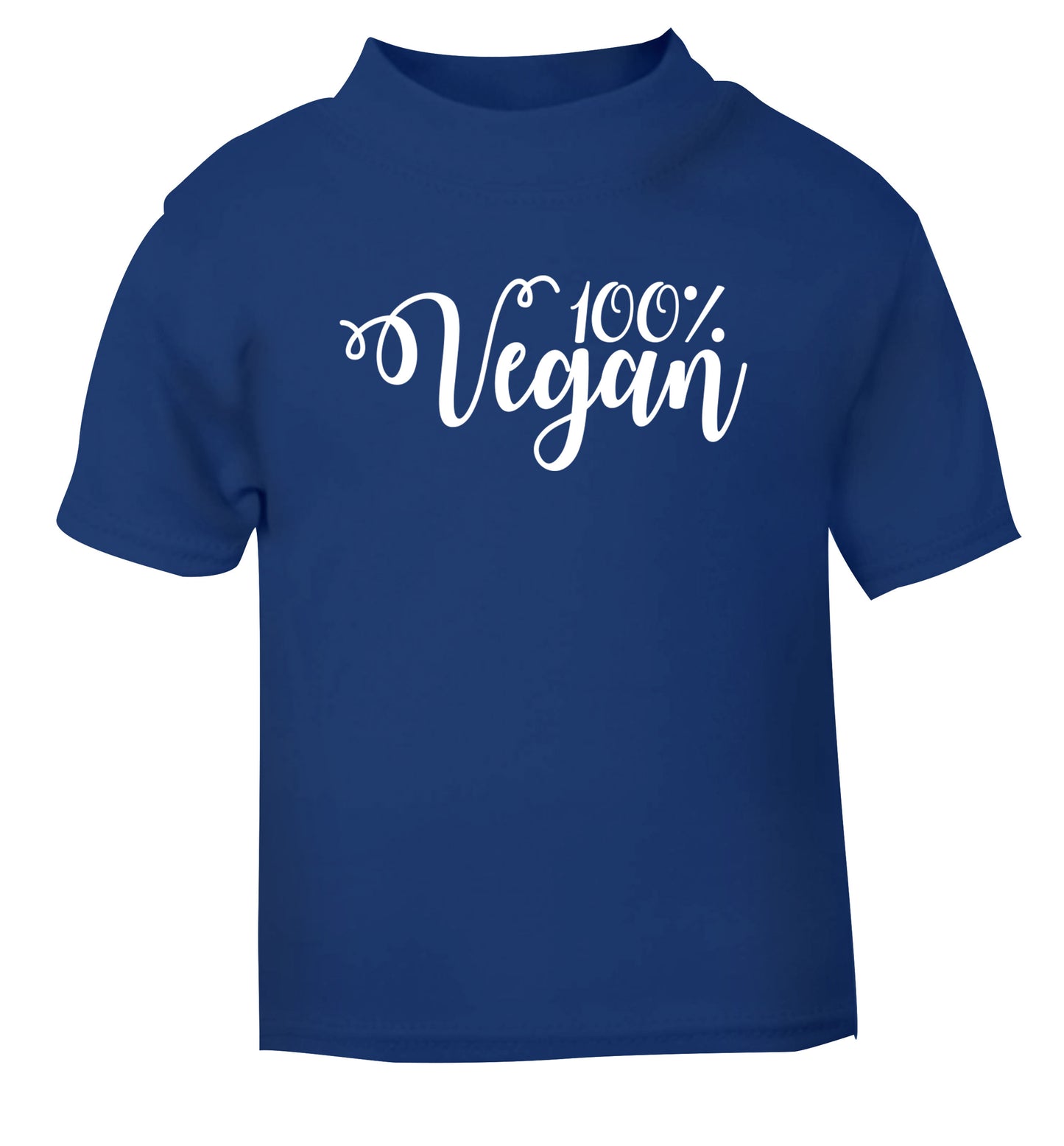 100% Vegan blue Baby Toddler Tshirt 2 Years