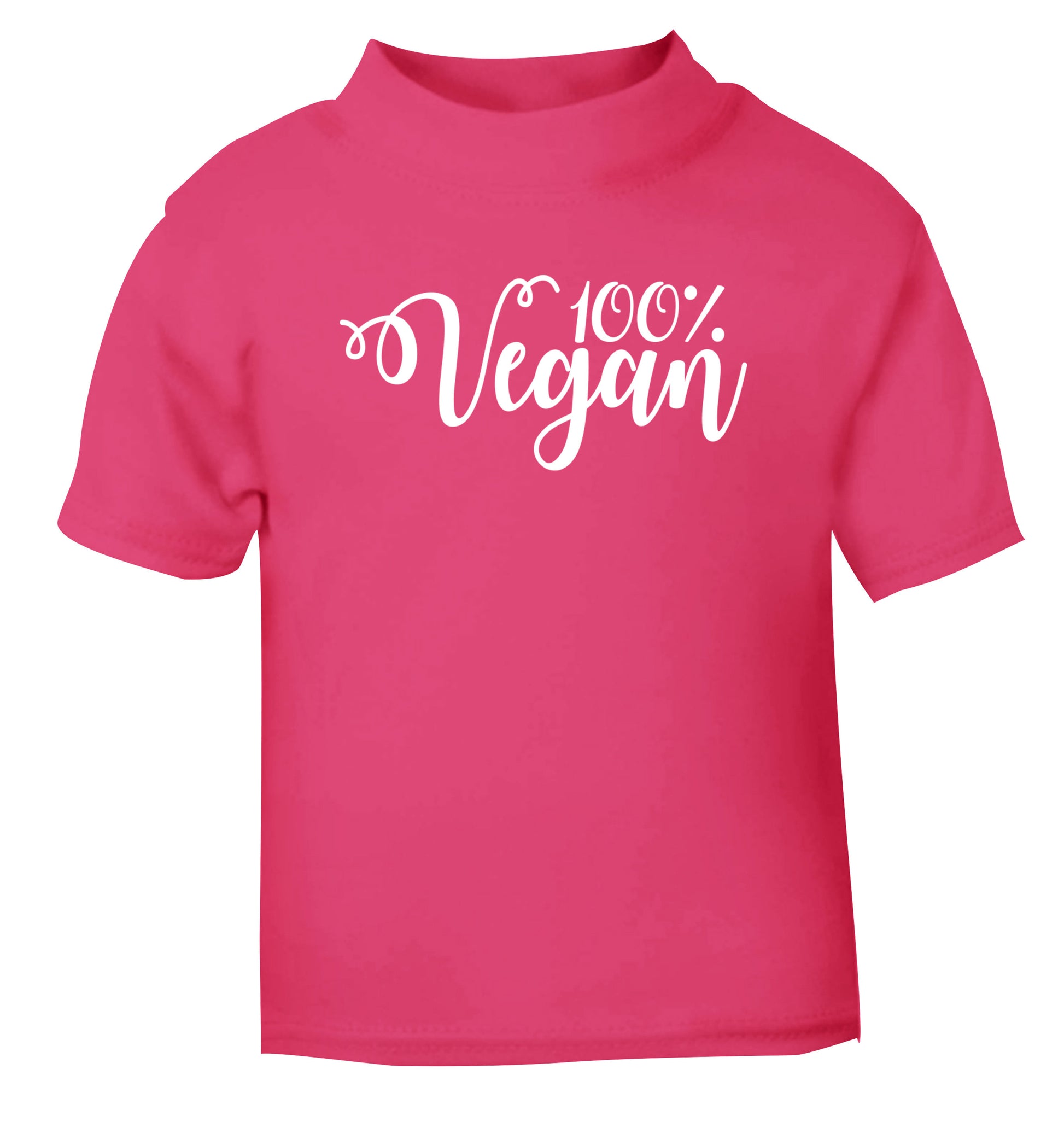 100% Vegan pink Baby Toddler Tshirt 2 Years