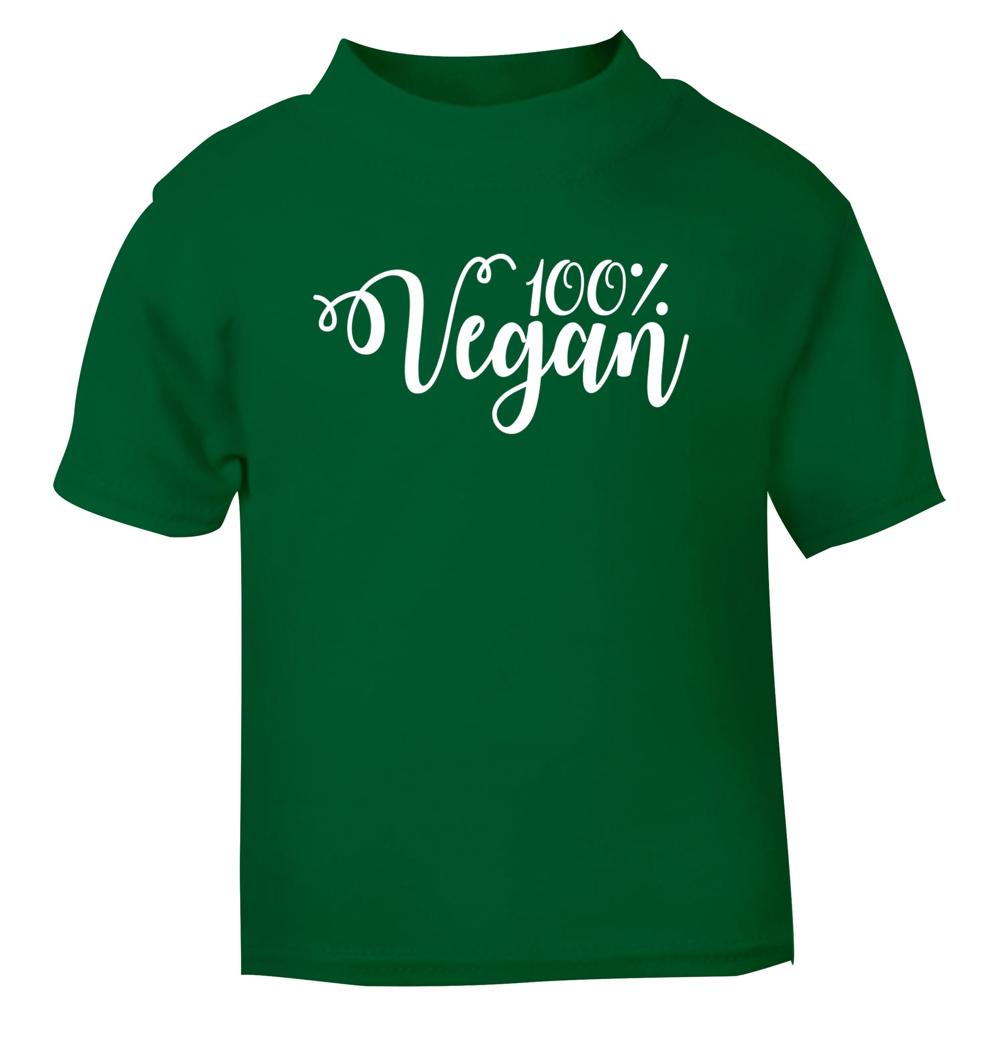100% Vegan green Baby Toddler Tshirt 2 Years