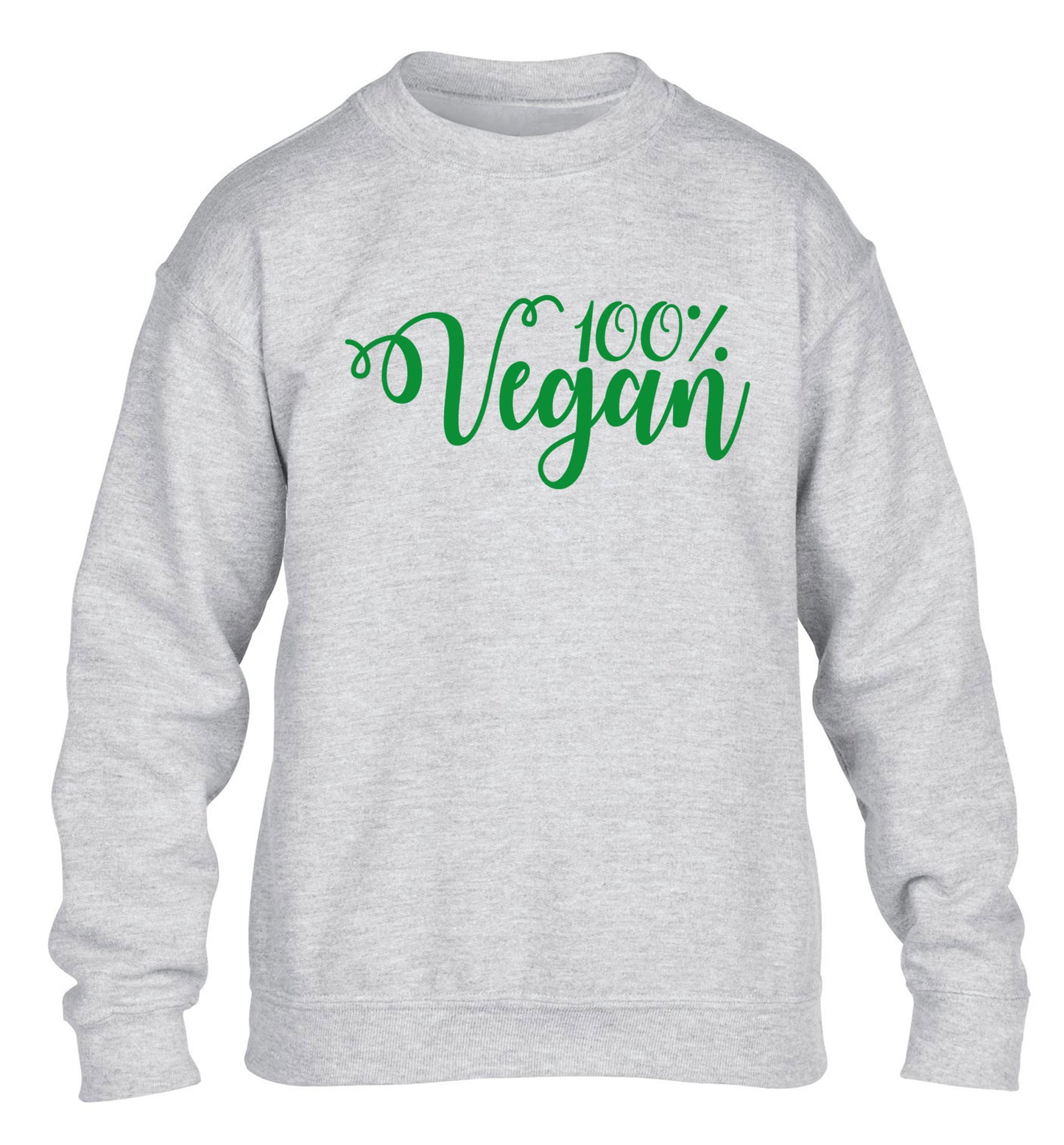 100% Vegan children's grey sweater 12-14 Years