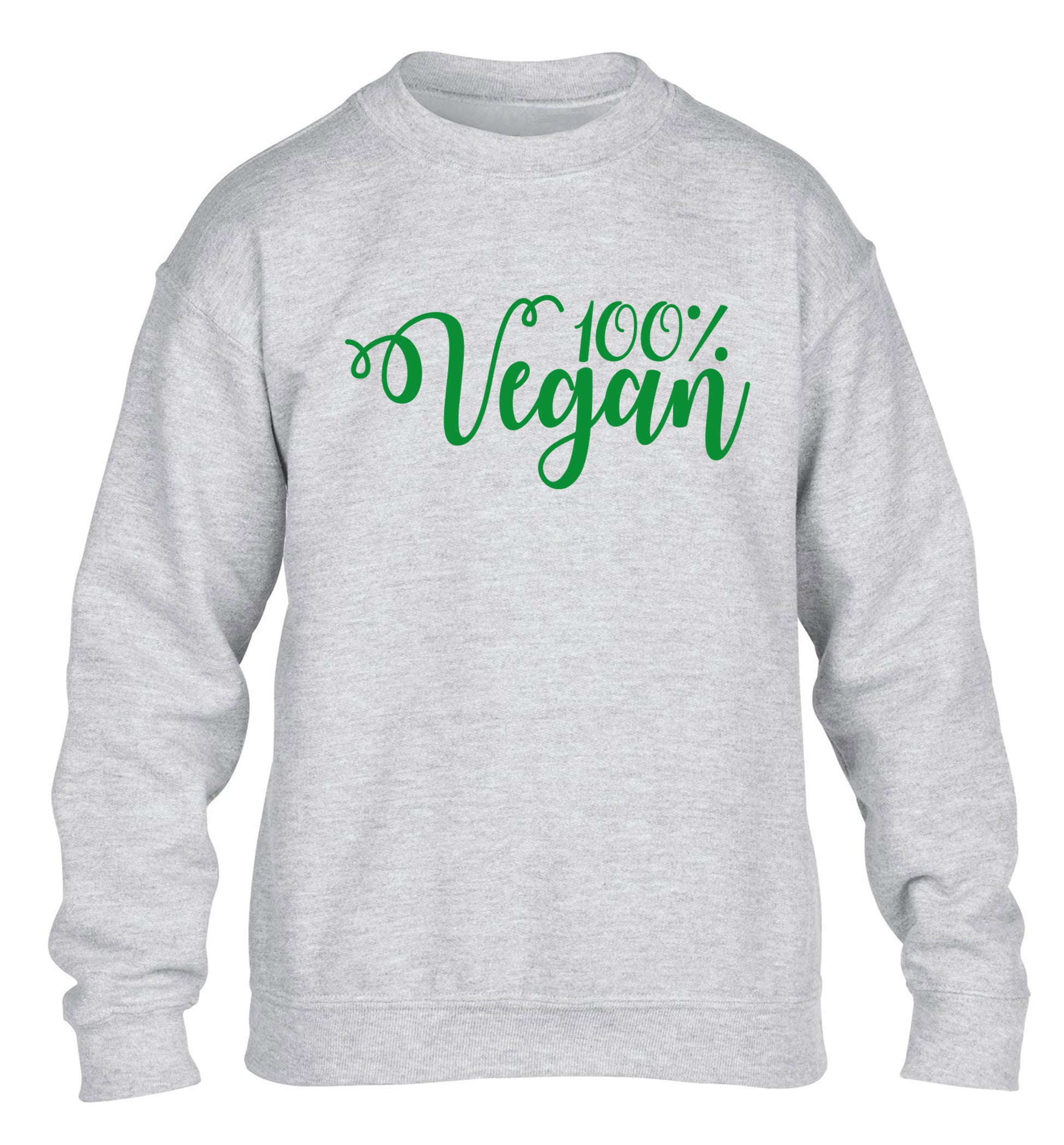 100% Vegan children's grey sweater 12-14 Years