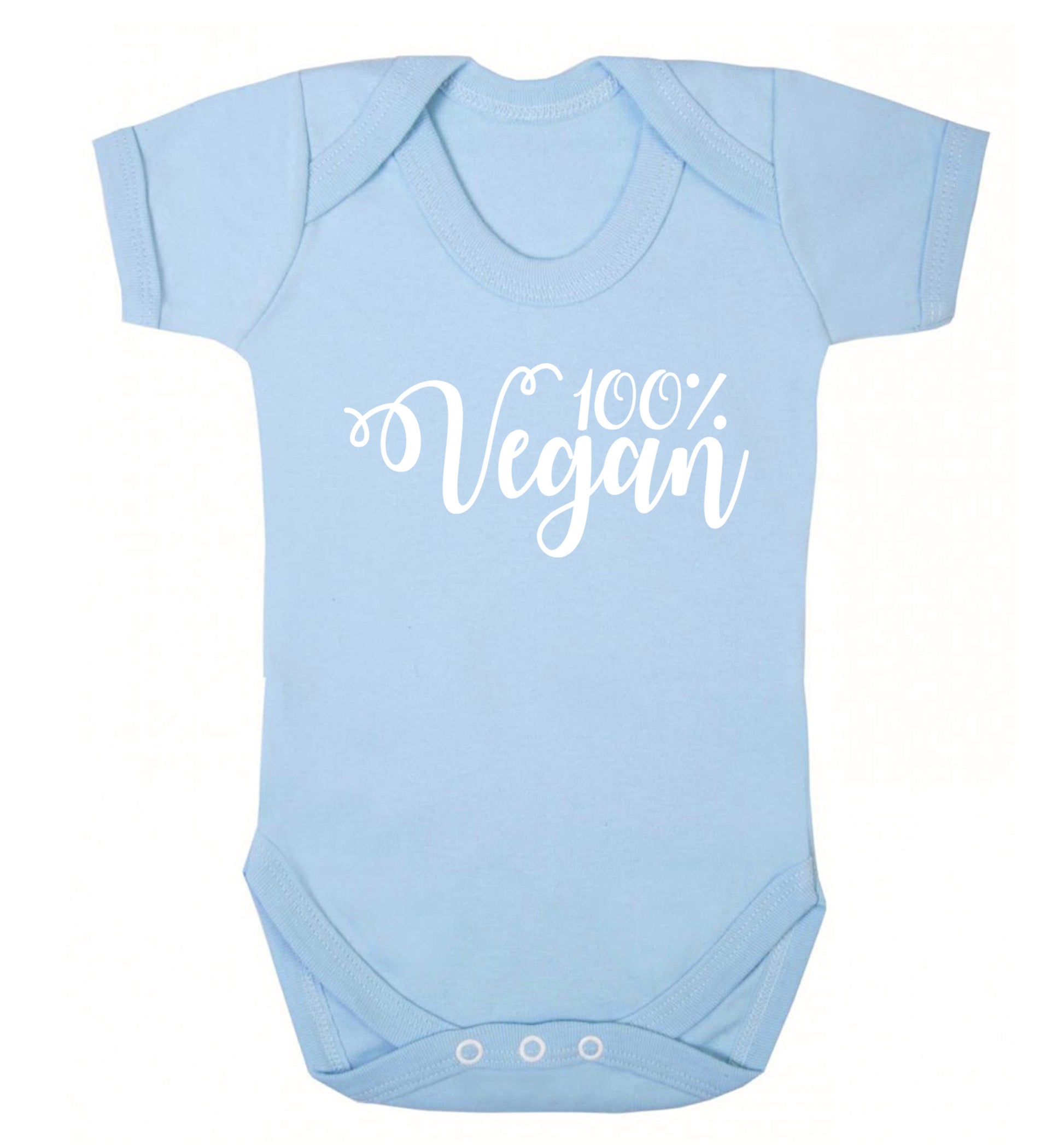 100% Vegan Baby Vest pale blue 18-24 months