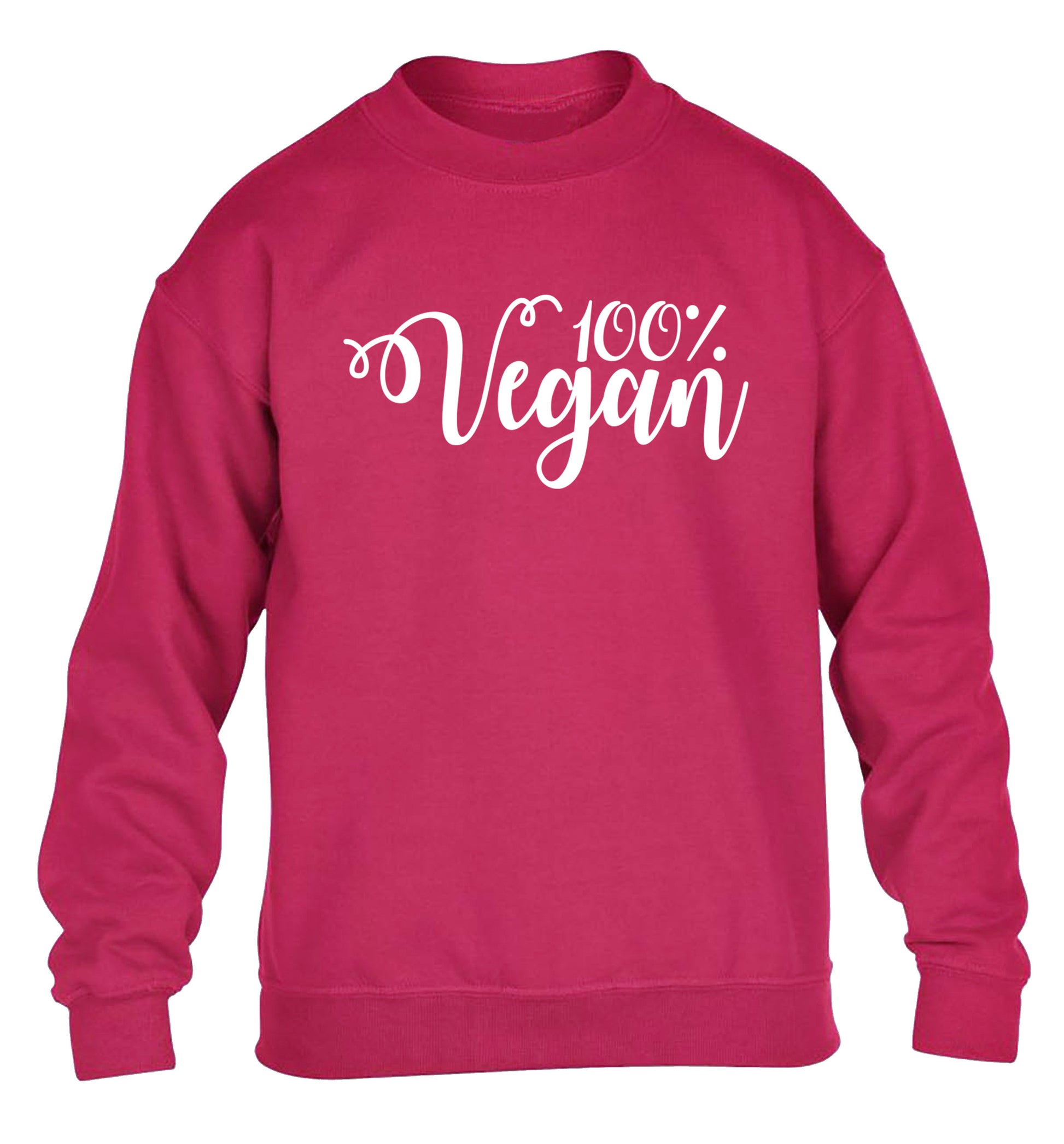 100% Vegan children's pink sweater 12-14 Years