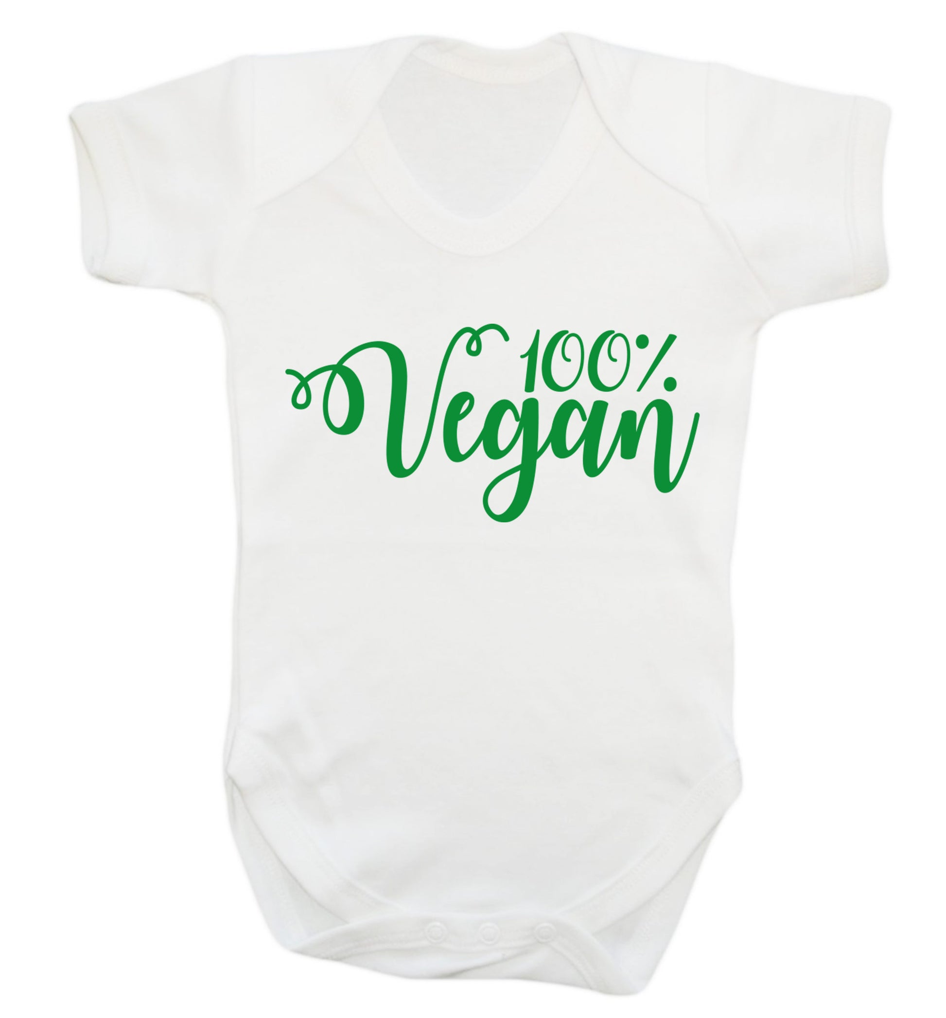 100% Vegan Baby Vest white 18-24 months