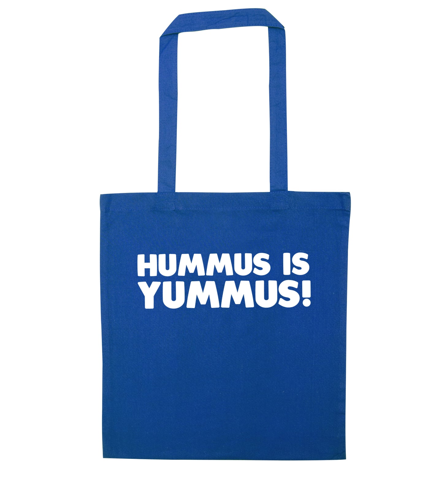 Hummus is Yummus  blue tote bag