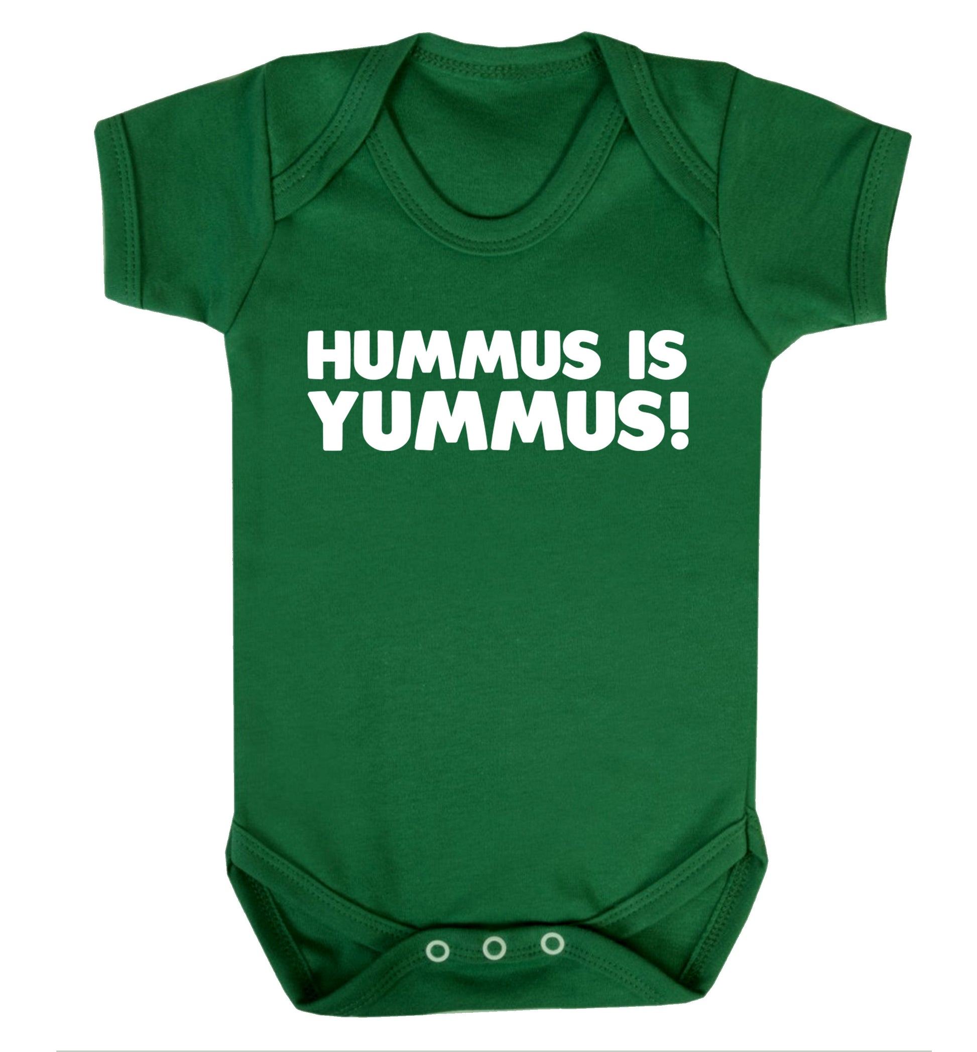 Hummus is Yummus  Baby Vest green 18-24 months