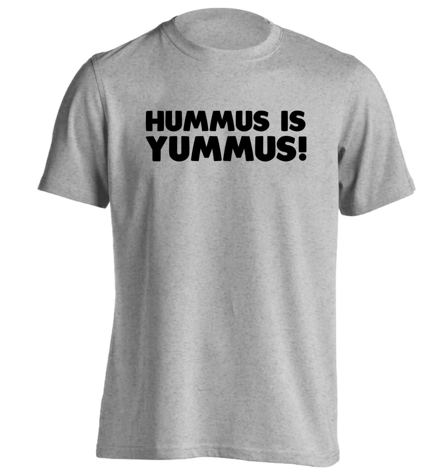 Hummus is Yummus  adults unisex grey Tshirt 2XL