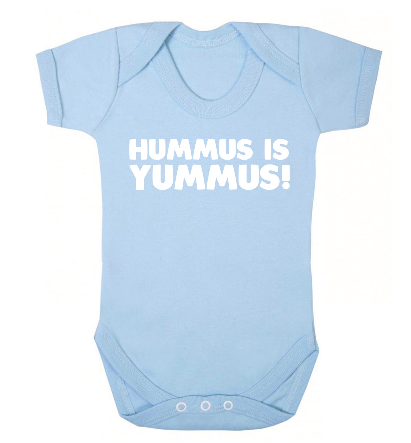 Hummus is Yummus  Baby Vest pale blue 18-24 months