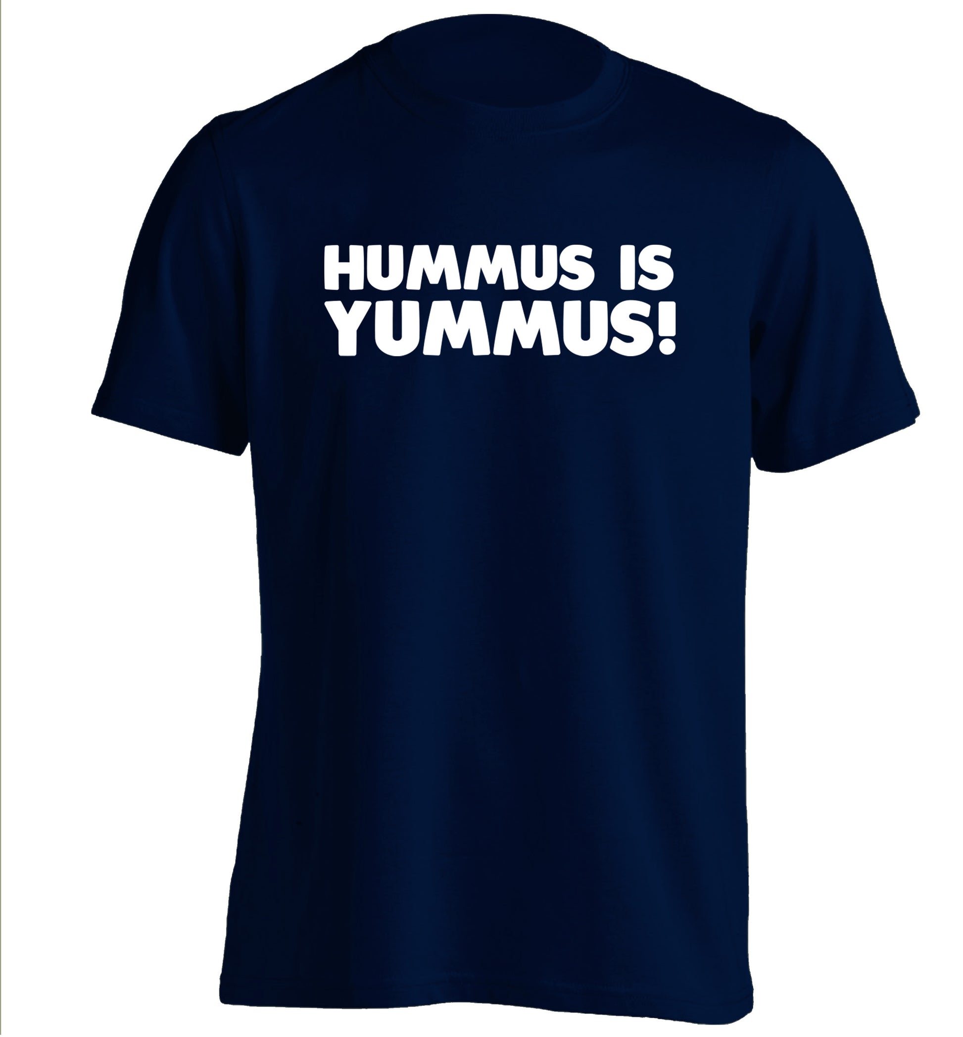 Hummus is Yummus  adults unisex navy Tshirt 2XL