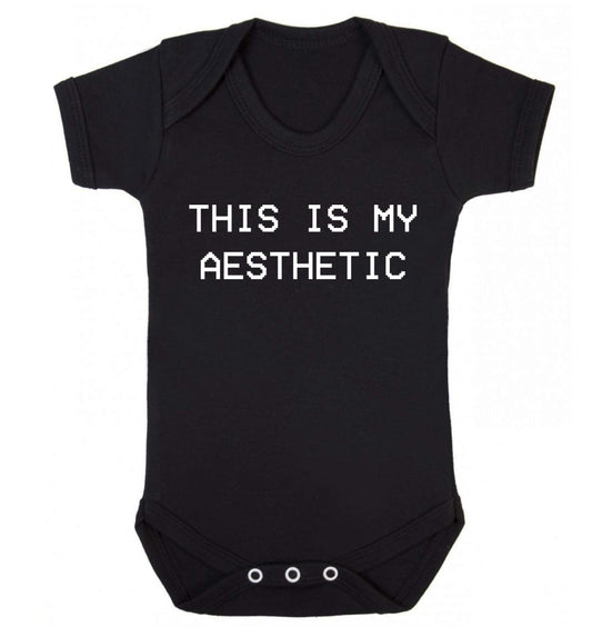 This is my aesthetic Baby Vest black 18-24 months
