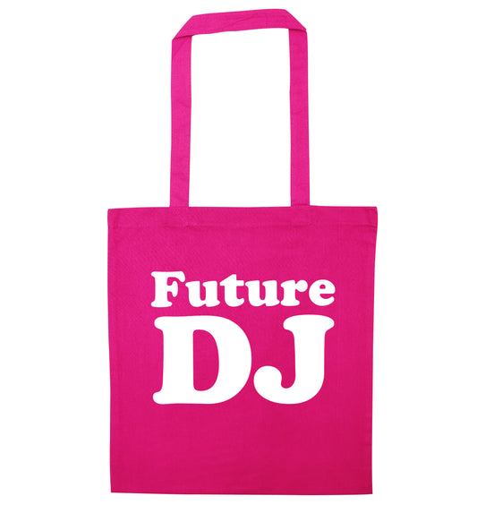 Future DJ pink tote bag