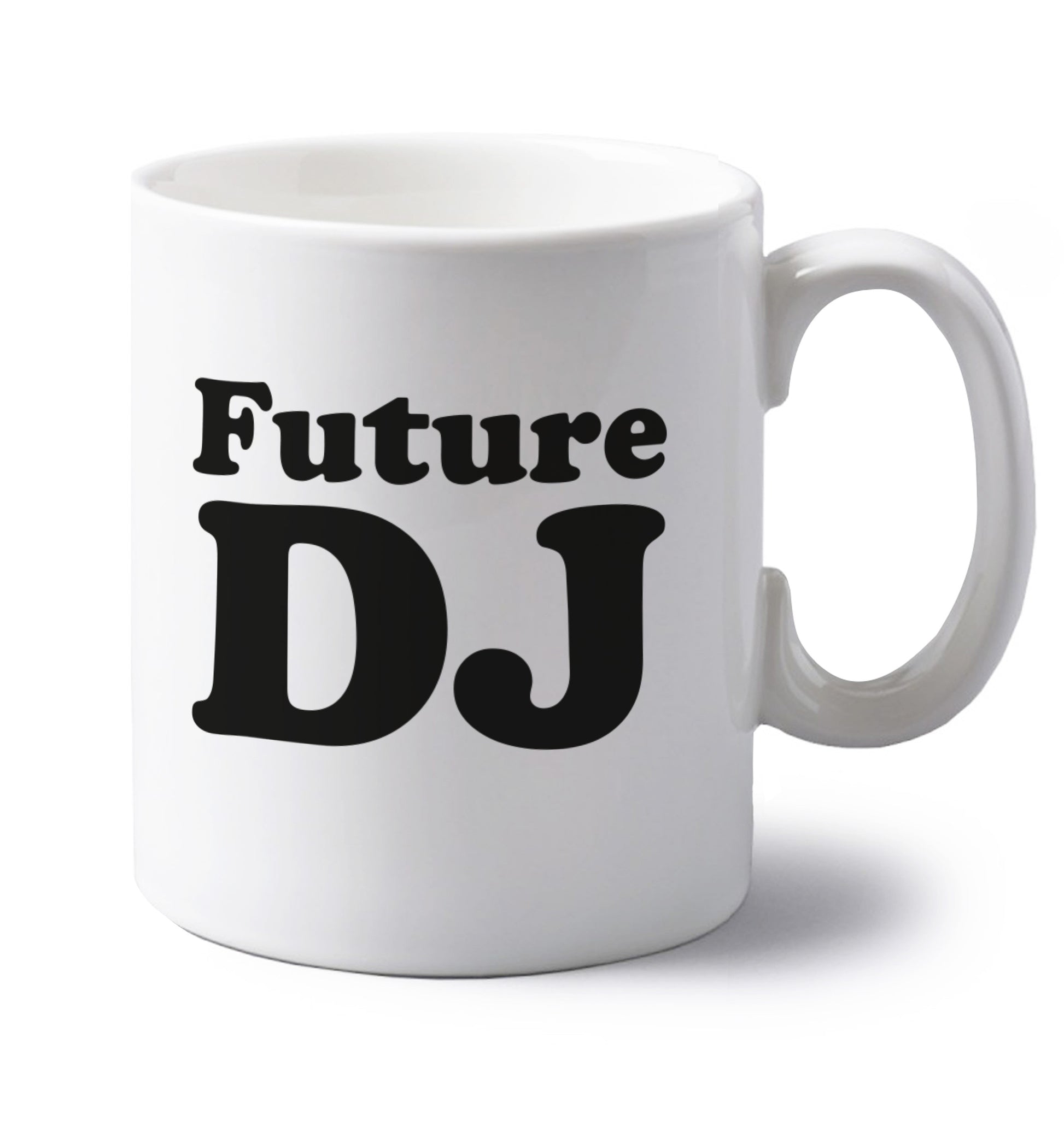 Future DJ left handed white ceramic mug 