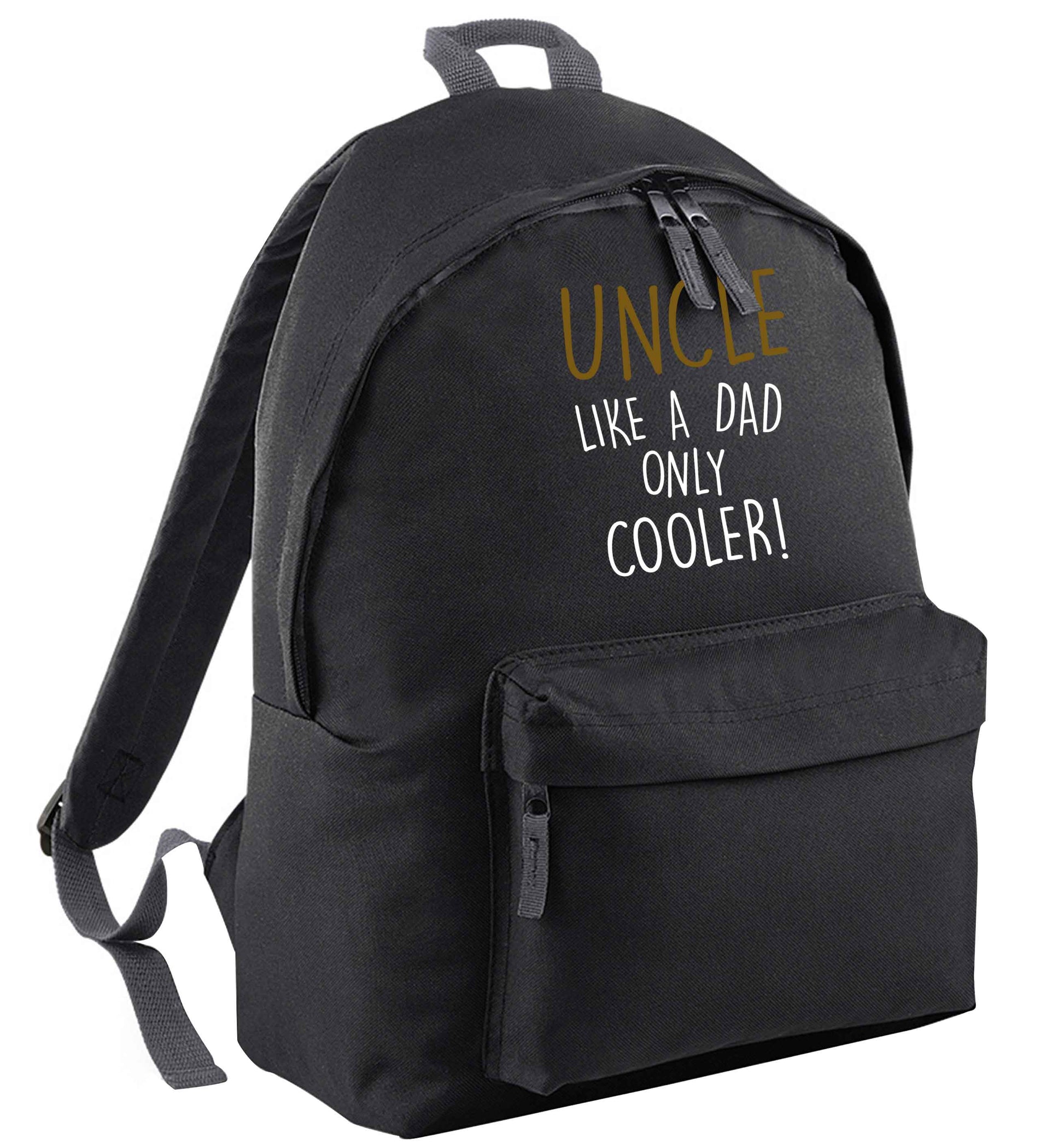 Uncle like a dad only cooler black adults backpack