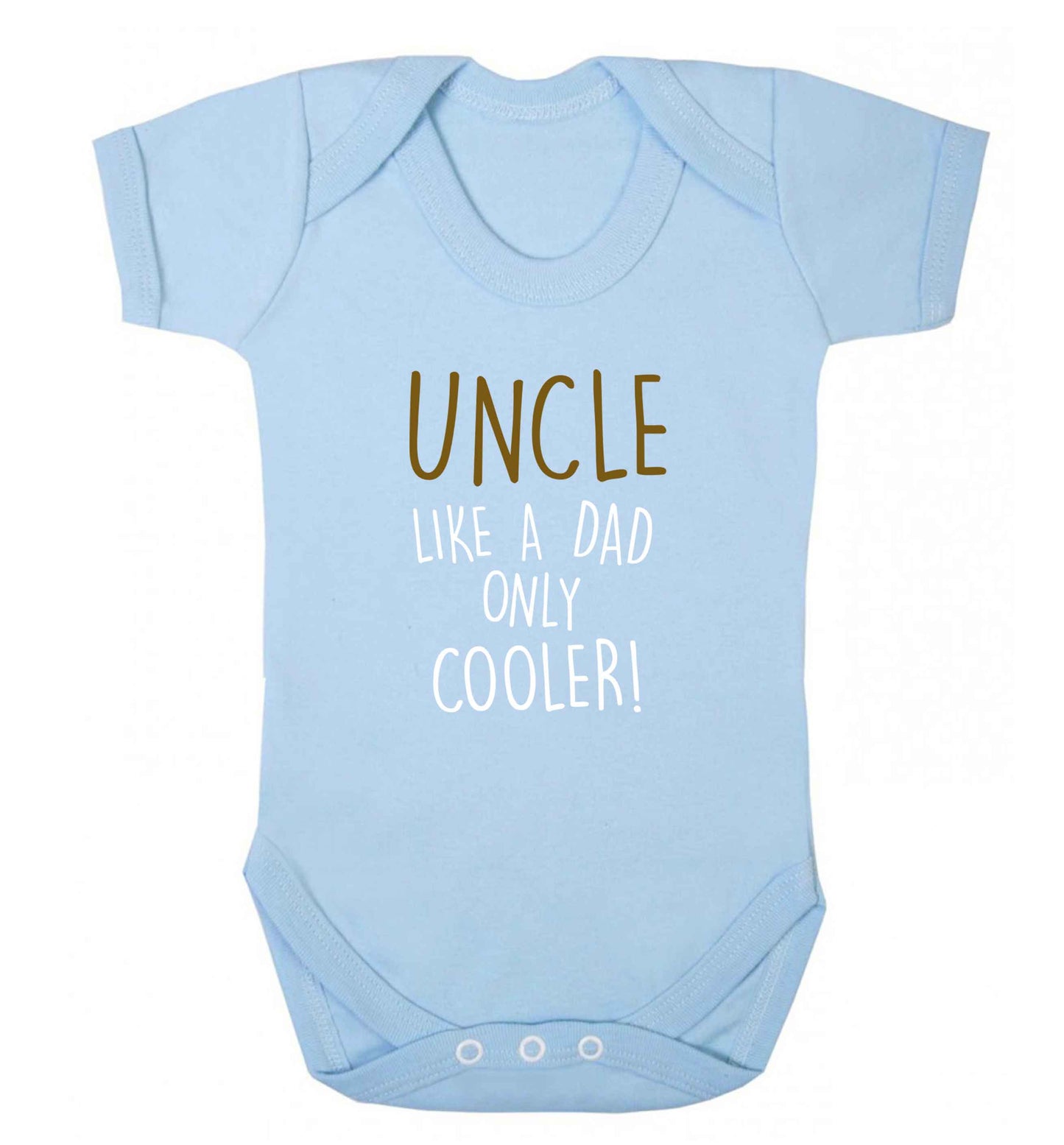 Uncle like a dad only cooler baby vest pale blue 18-24 months