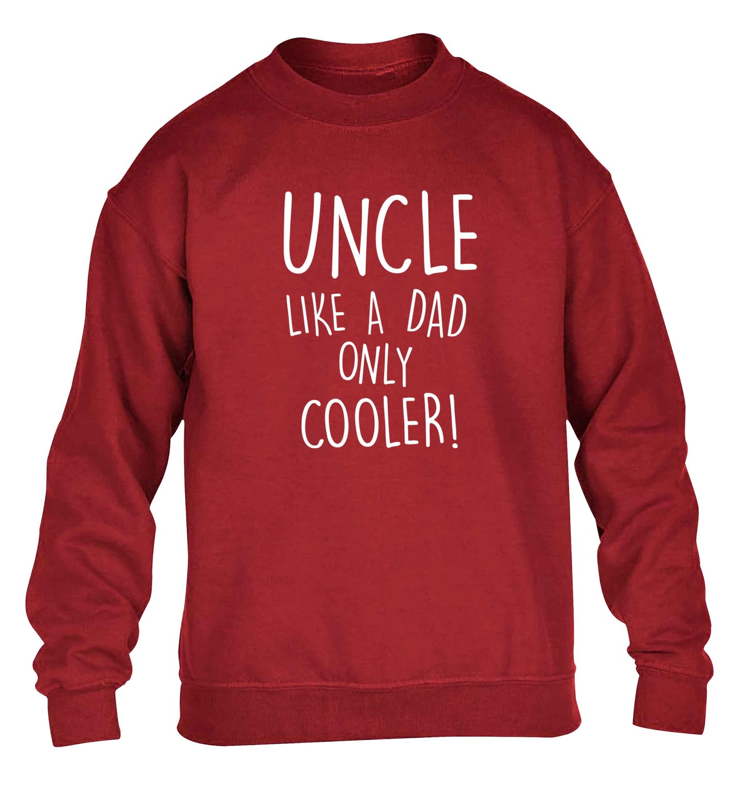 Uncle like a dad only cooler children's grey sweater 12-13 Years