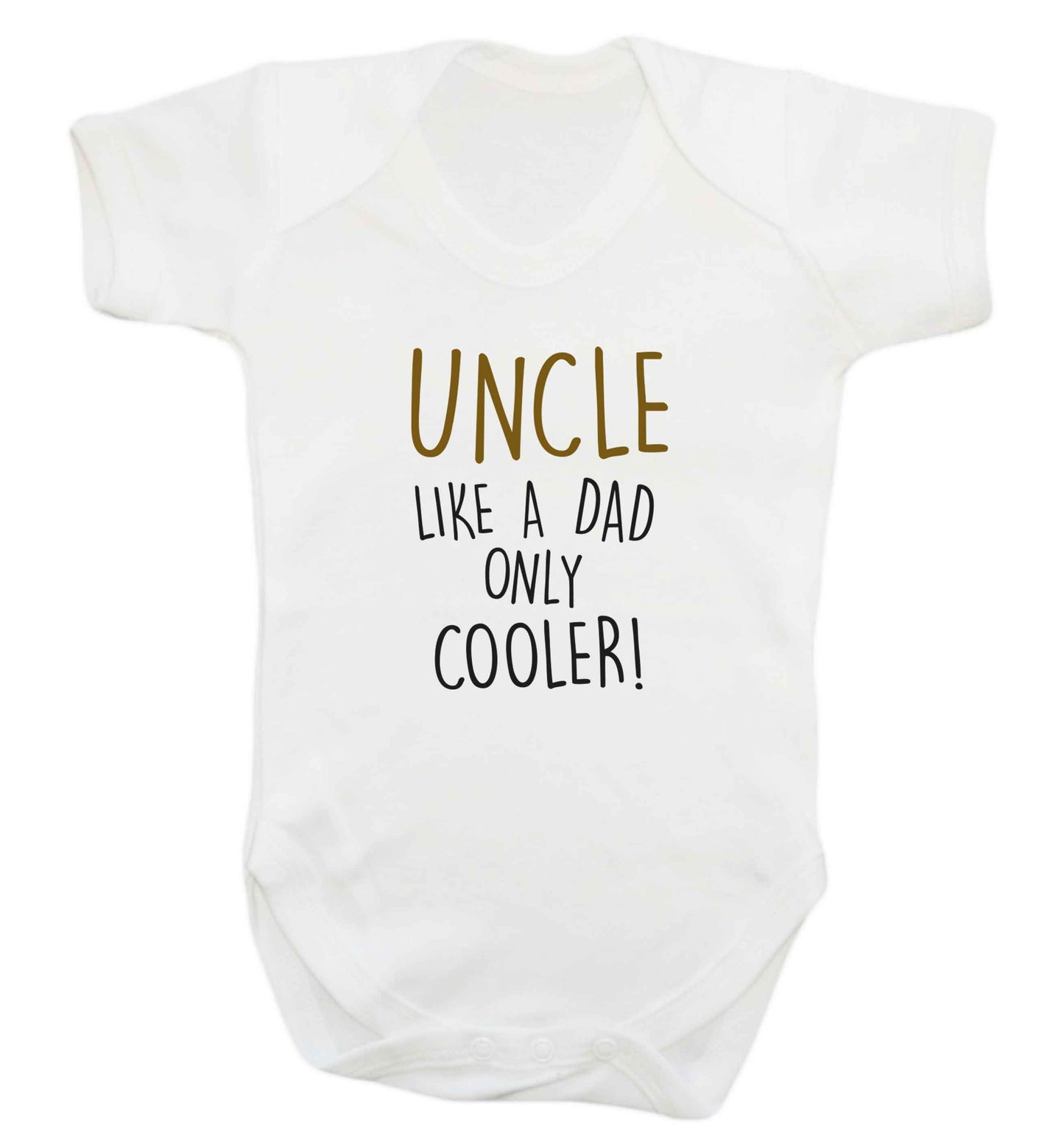Uncle like a dad only cooler baby vest white 18-24 months
