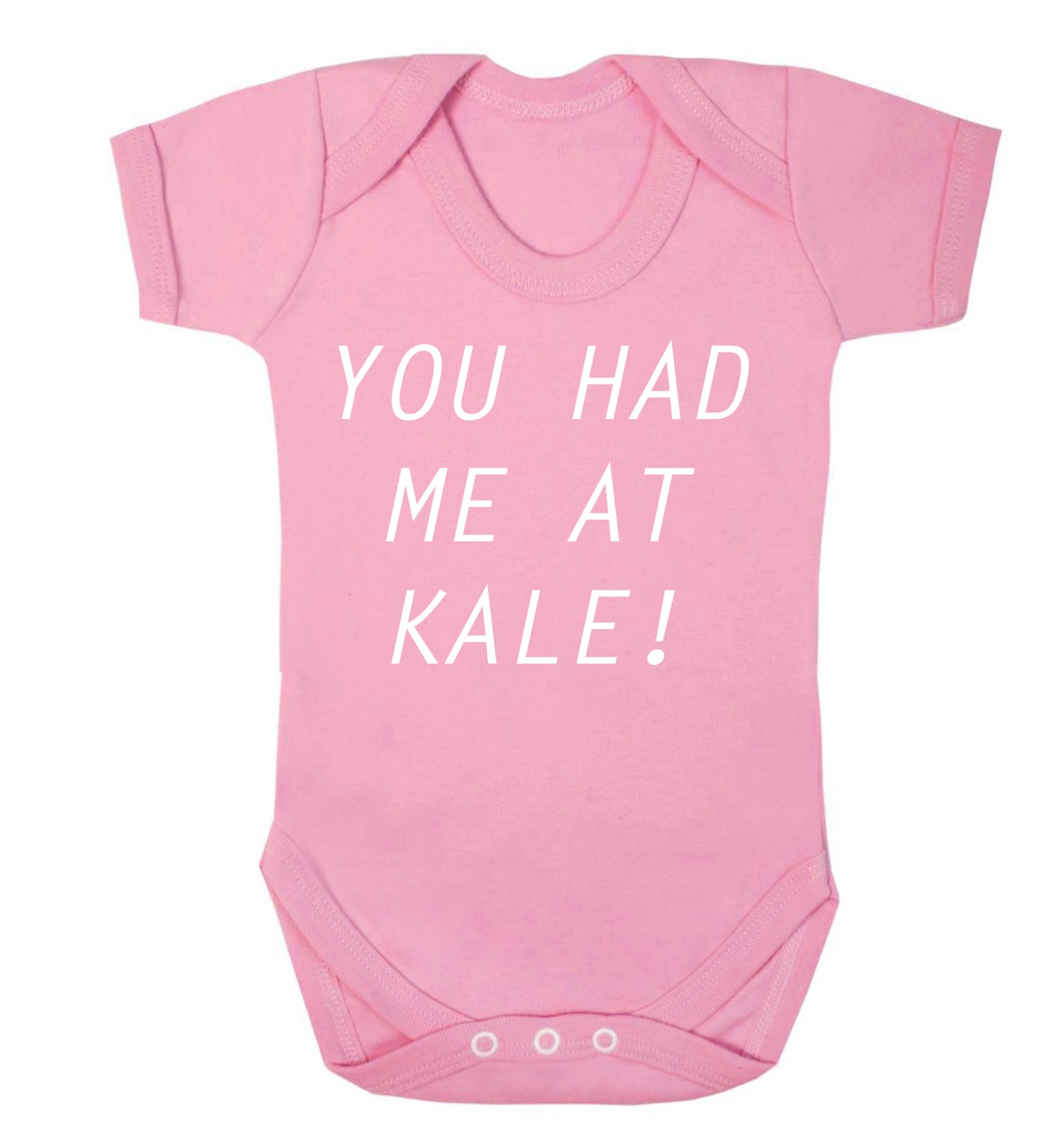 You had me at kale Baby Vest pale pink 18-24 months