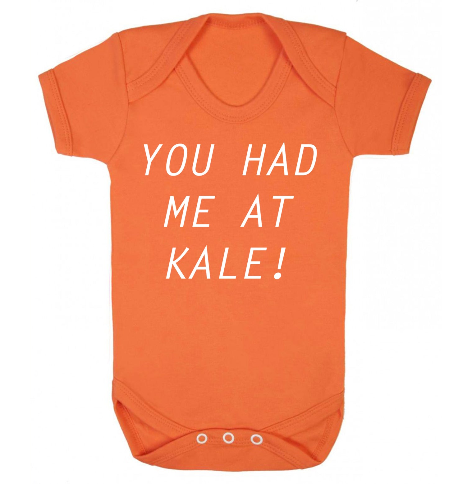 You had me at kale Baby Vest orange 18-24 months