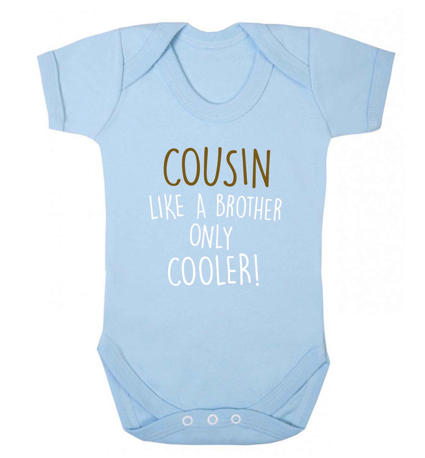 Cousin like a brother only cooler baby vest pale blue 18-24 months