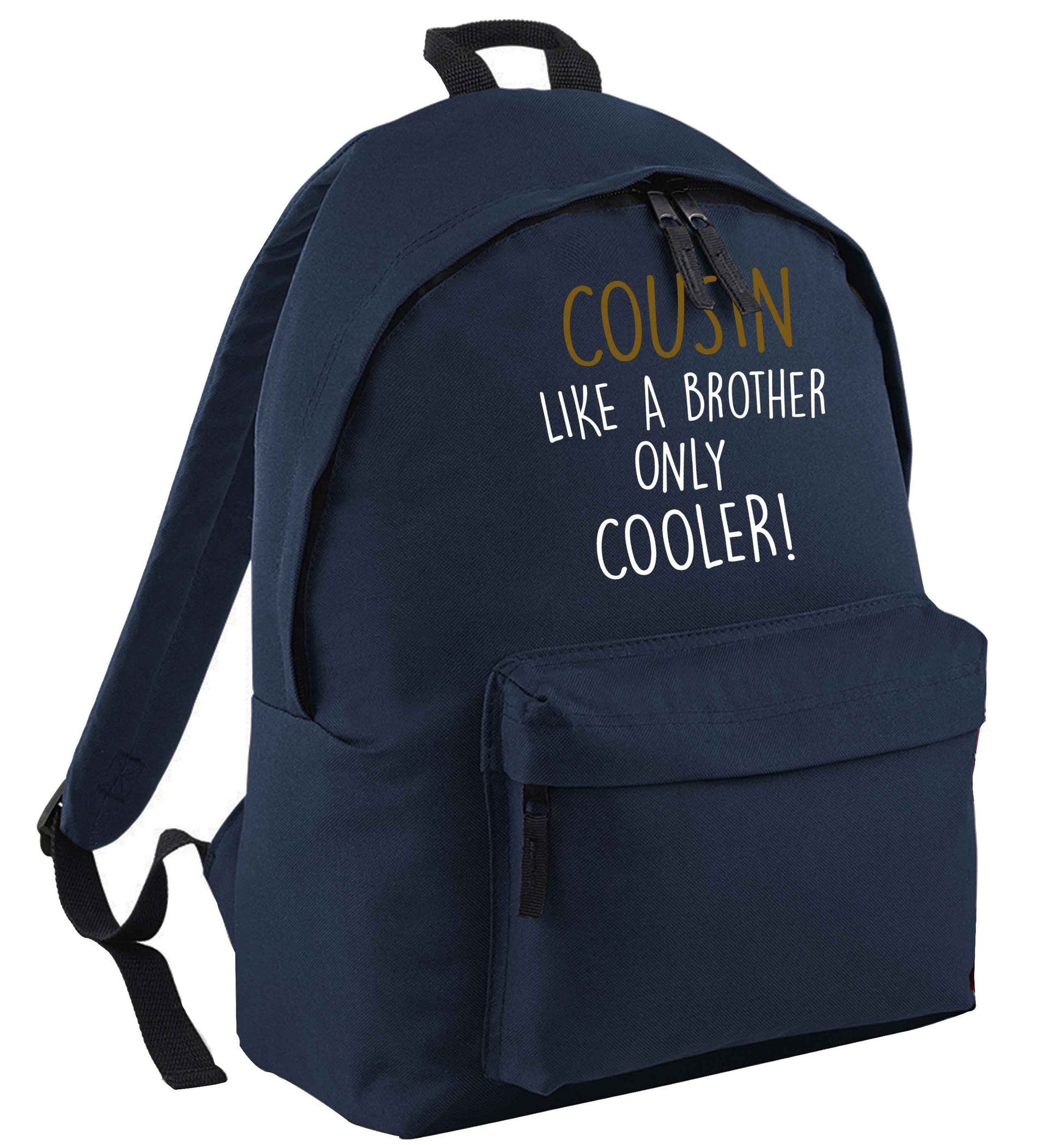 Cousin like a brother only cooler navy adults backpack
