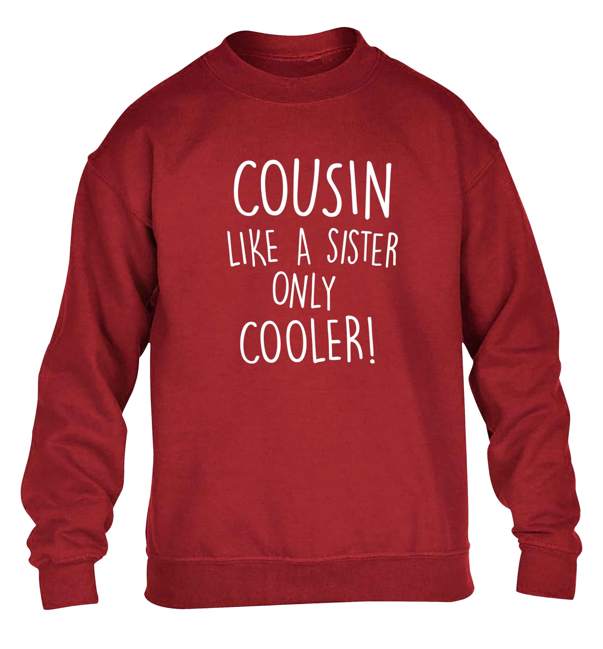Cousin like a sister only cooler children's grey sweater 12-13 Years