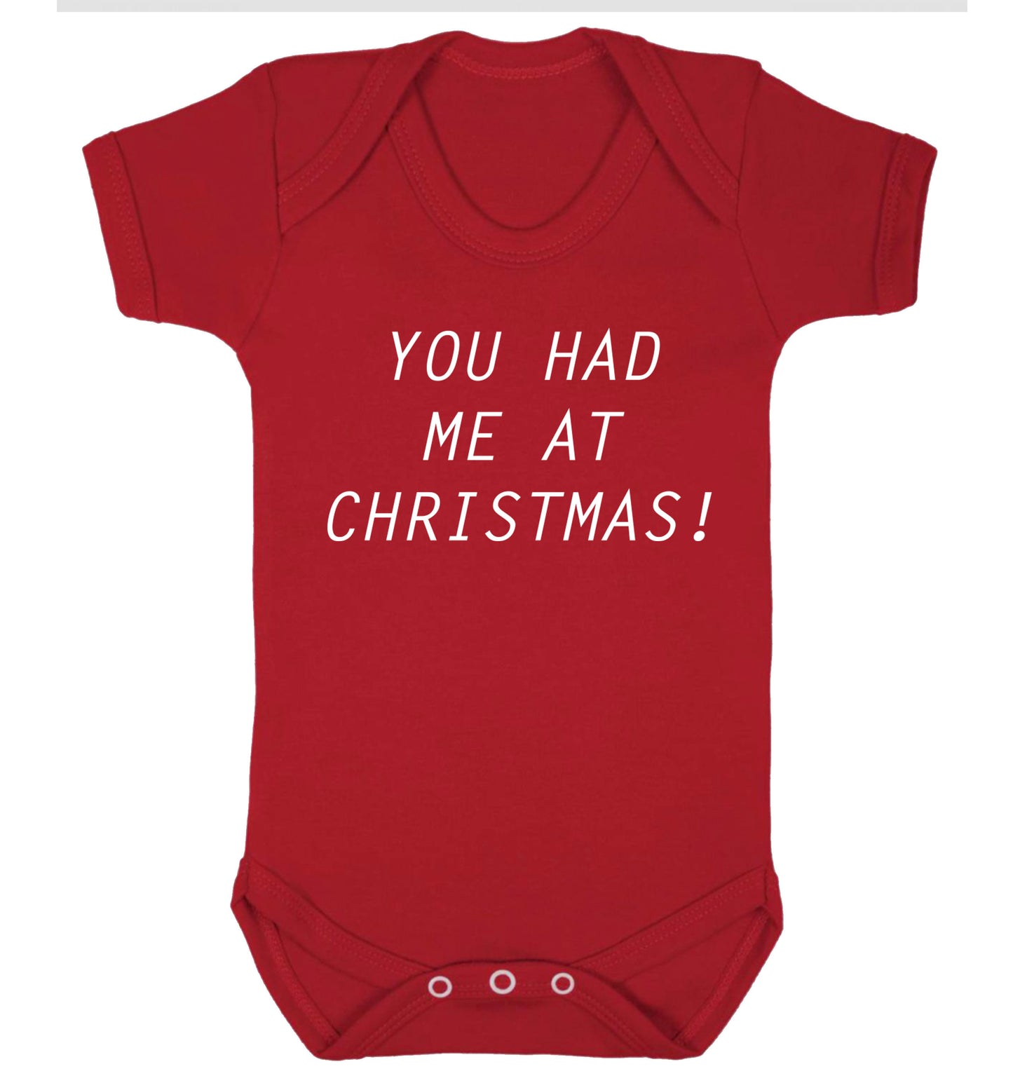 You had me at Christmas Baby Vest red 18-24 months
