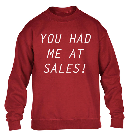 You had me at sales children's grey sweater 12-14 Years