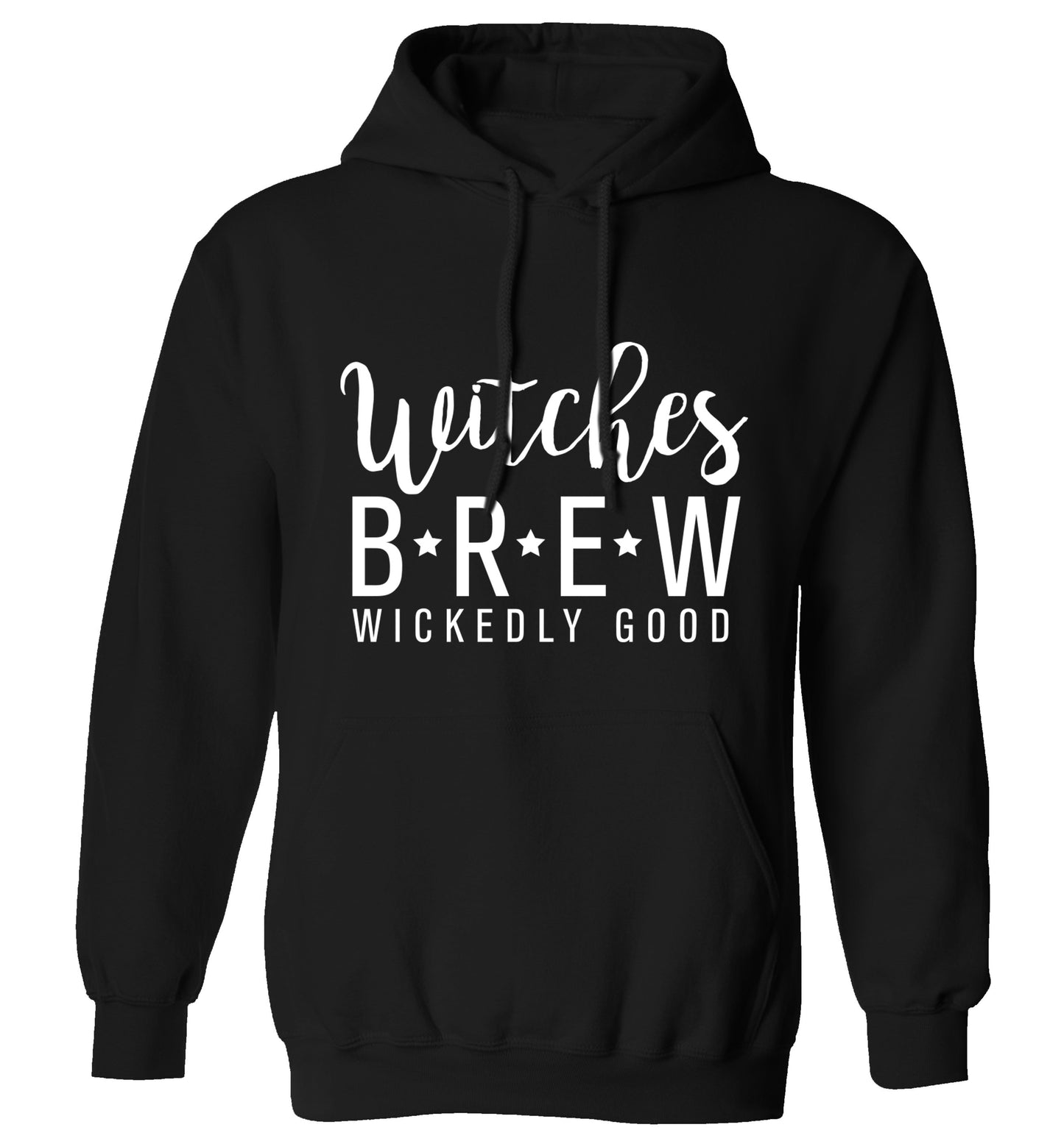 Witches Brew wickedly good adults unisex black hoodie 2XL