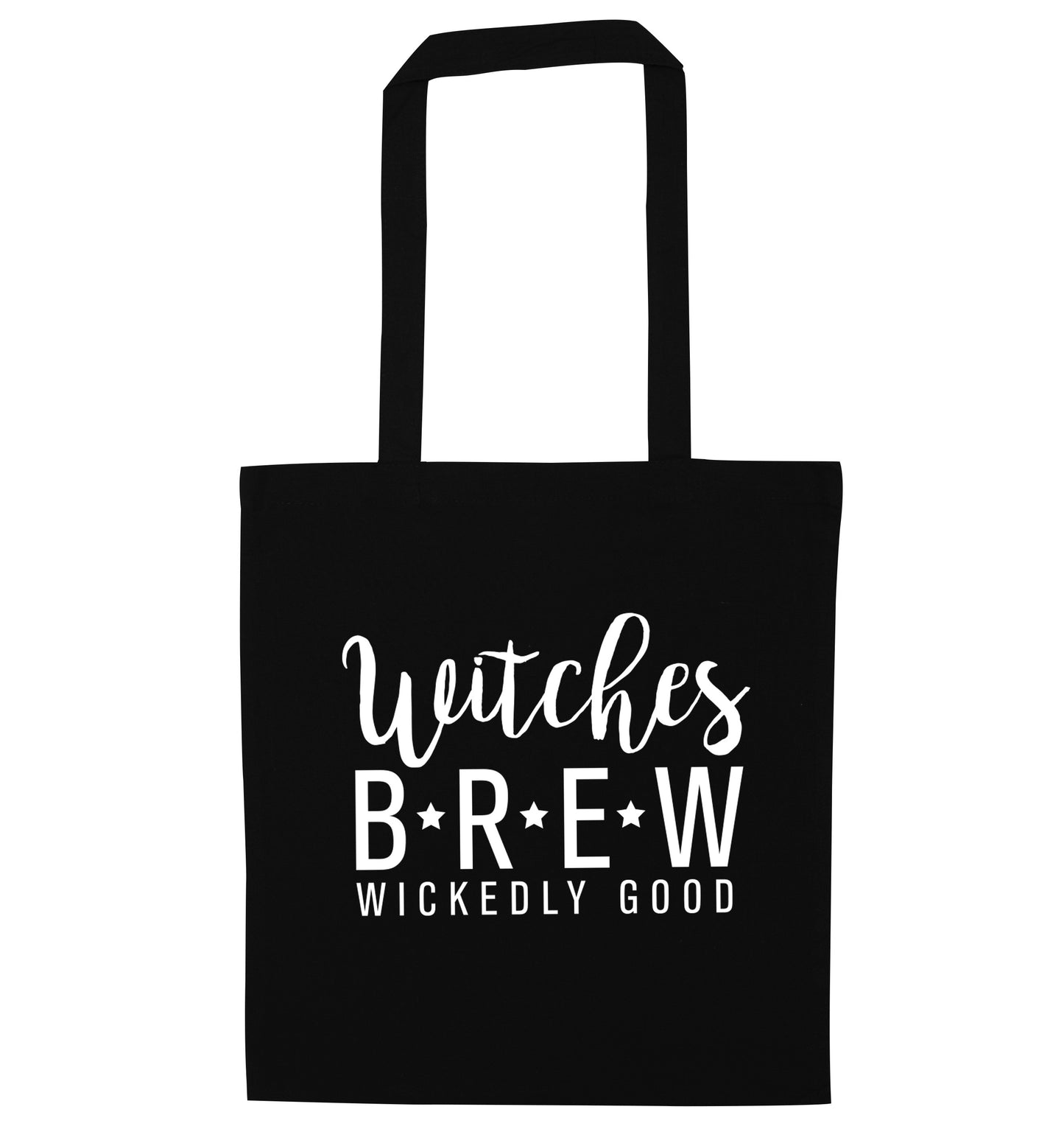 Witches Brew wickedly good black tote bag