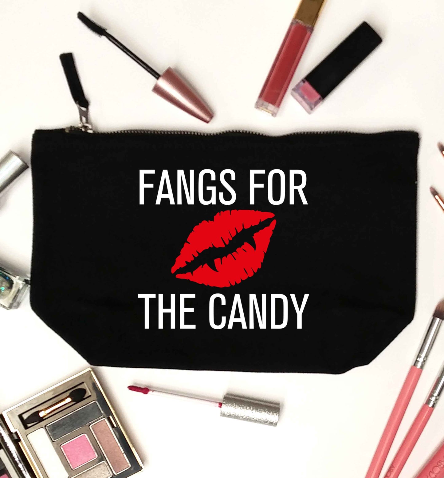 Fangs for the candy black makeup bag