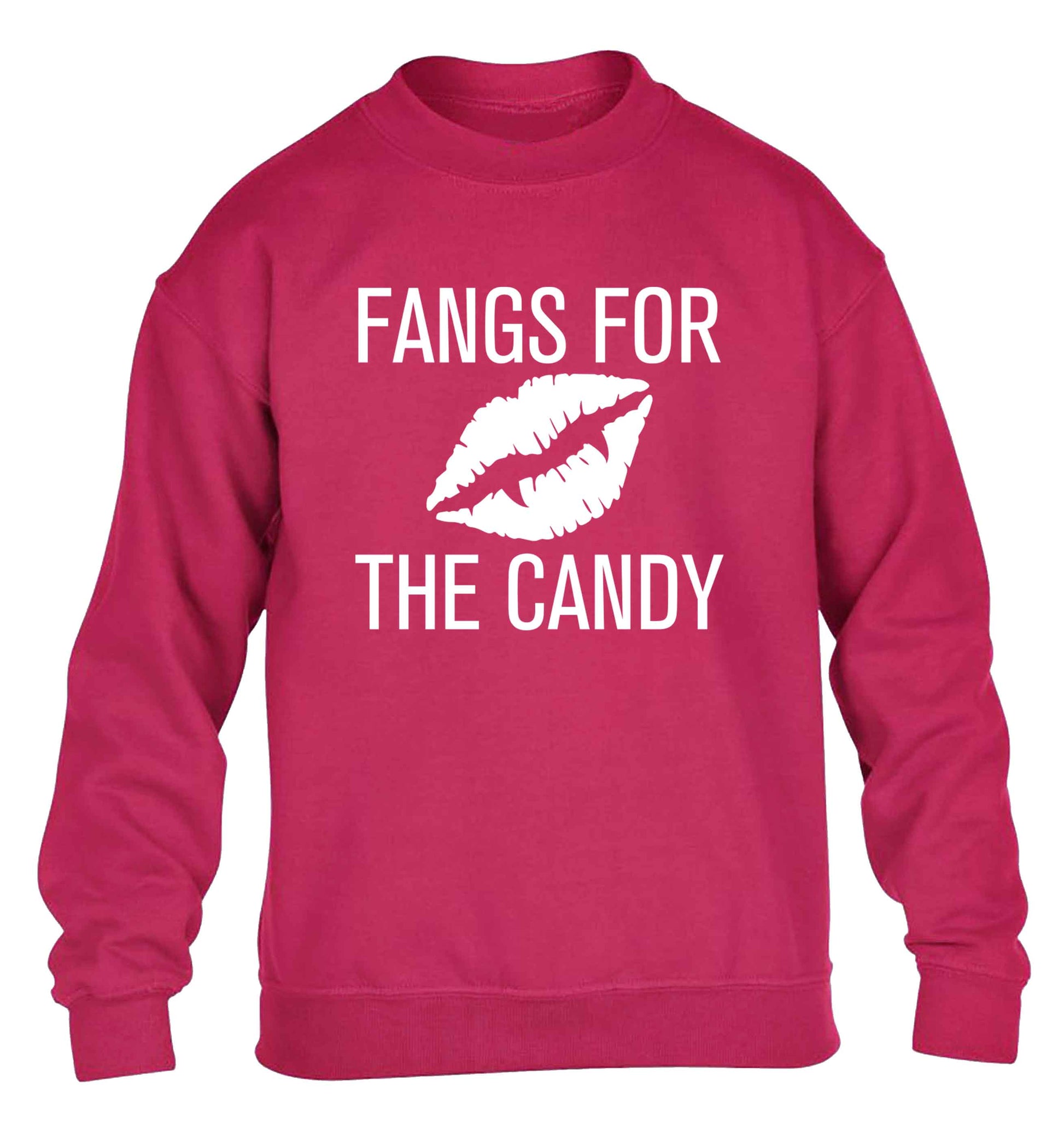Fangs for the candy children's pink sweater 12-13 Years