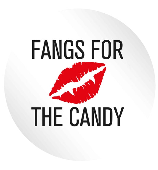 Fangs for the candy 24 @ 45mm matt circle stickers