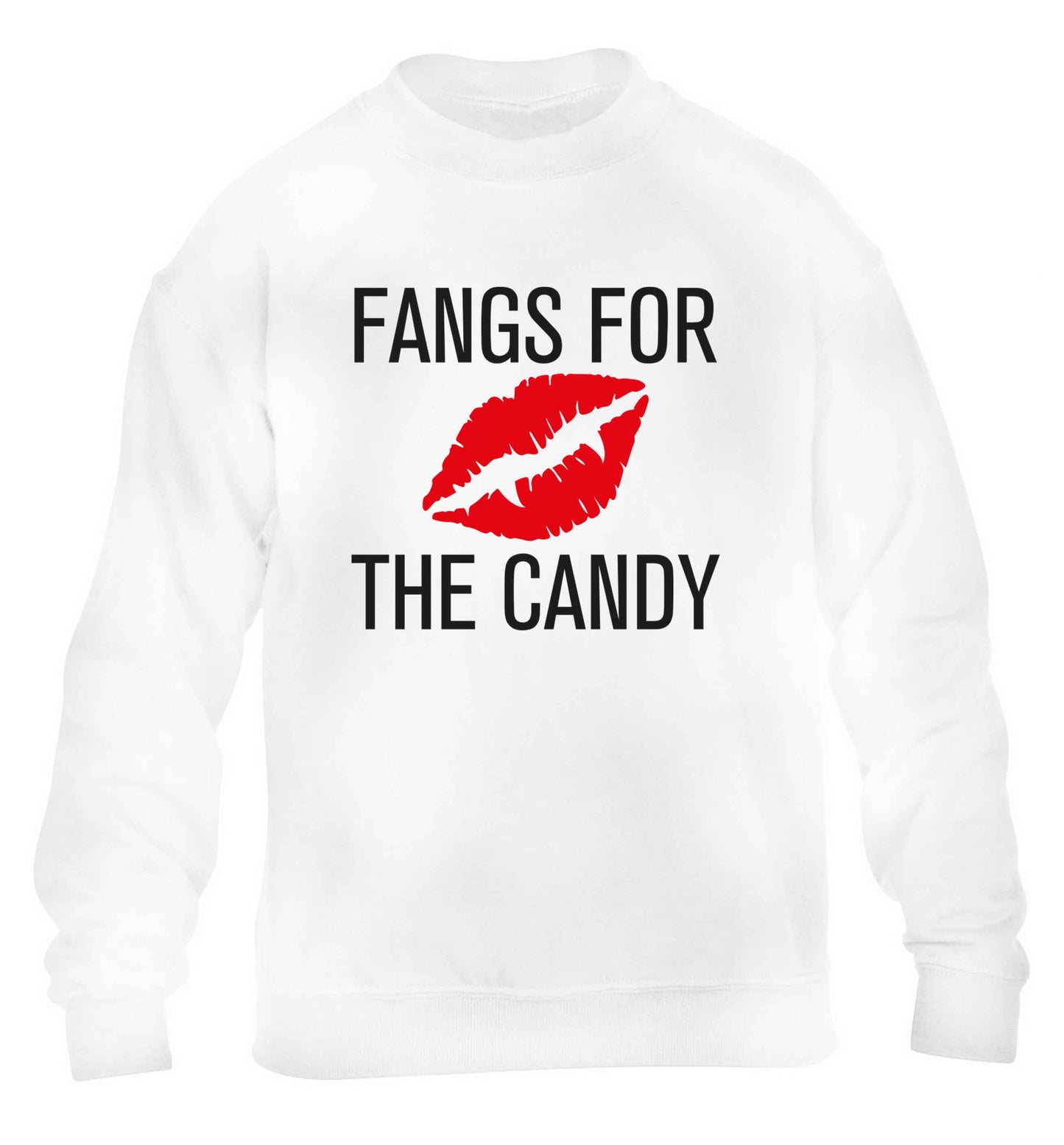 Fangs for the candy children's white sweater 12-13 Years